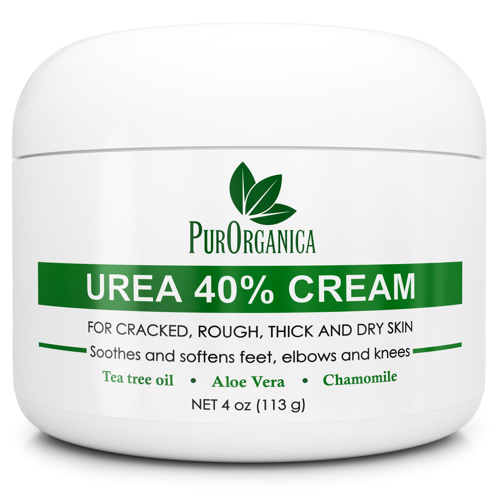 PurOrganica Pursources Urea 40% Healing Cream 4 Oz - Best Callus Remover - Moisturizes And Rehydrates Feet To A Healthy Appearance - Soothes And Softens Thick, Cr...