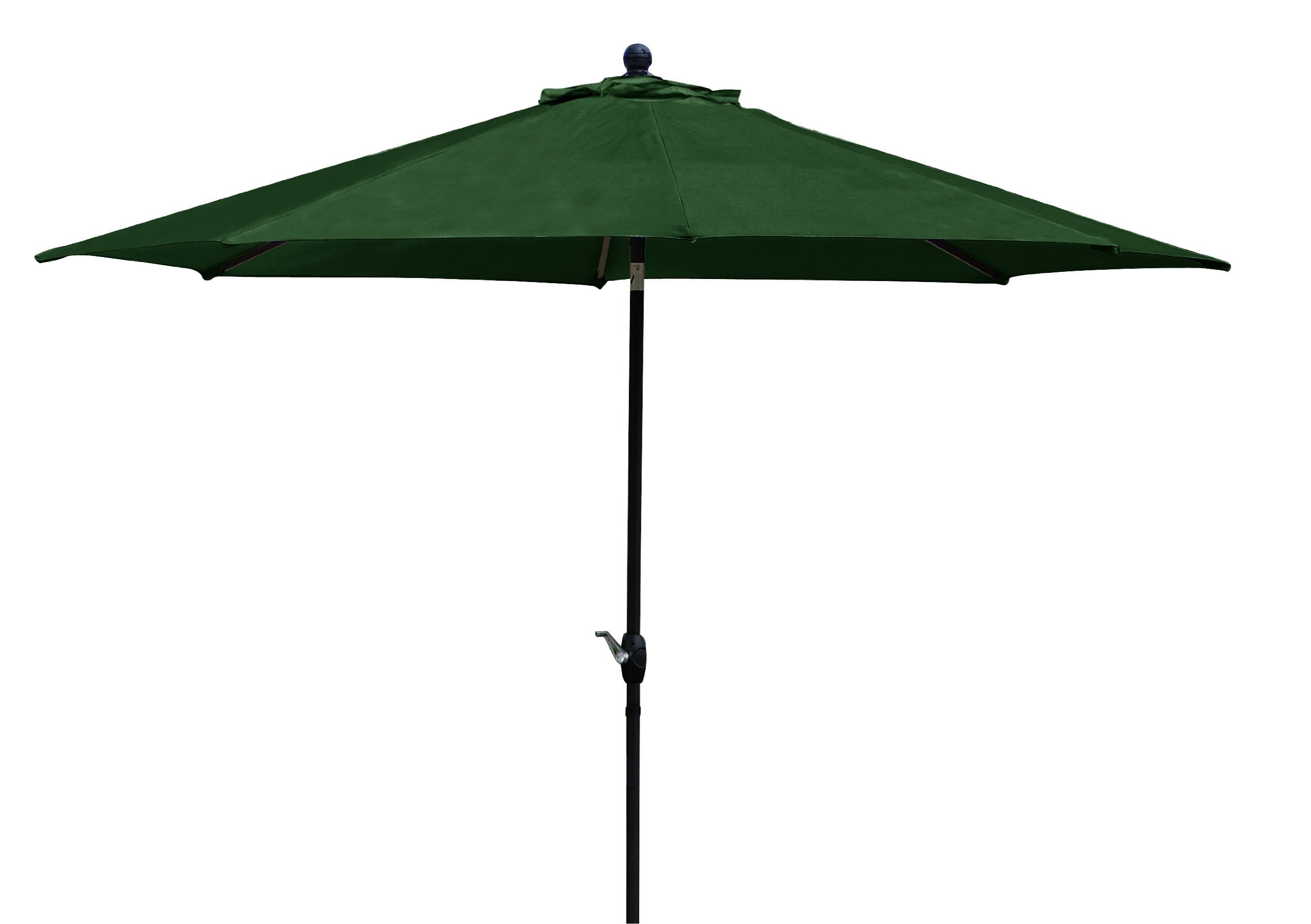 803512 Umbrella with Auto Tilt and Olifin Fabric, 9-Feet, Green