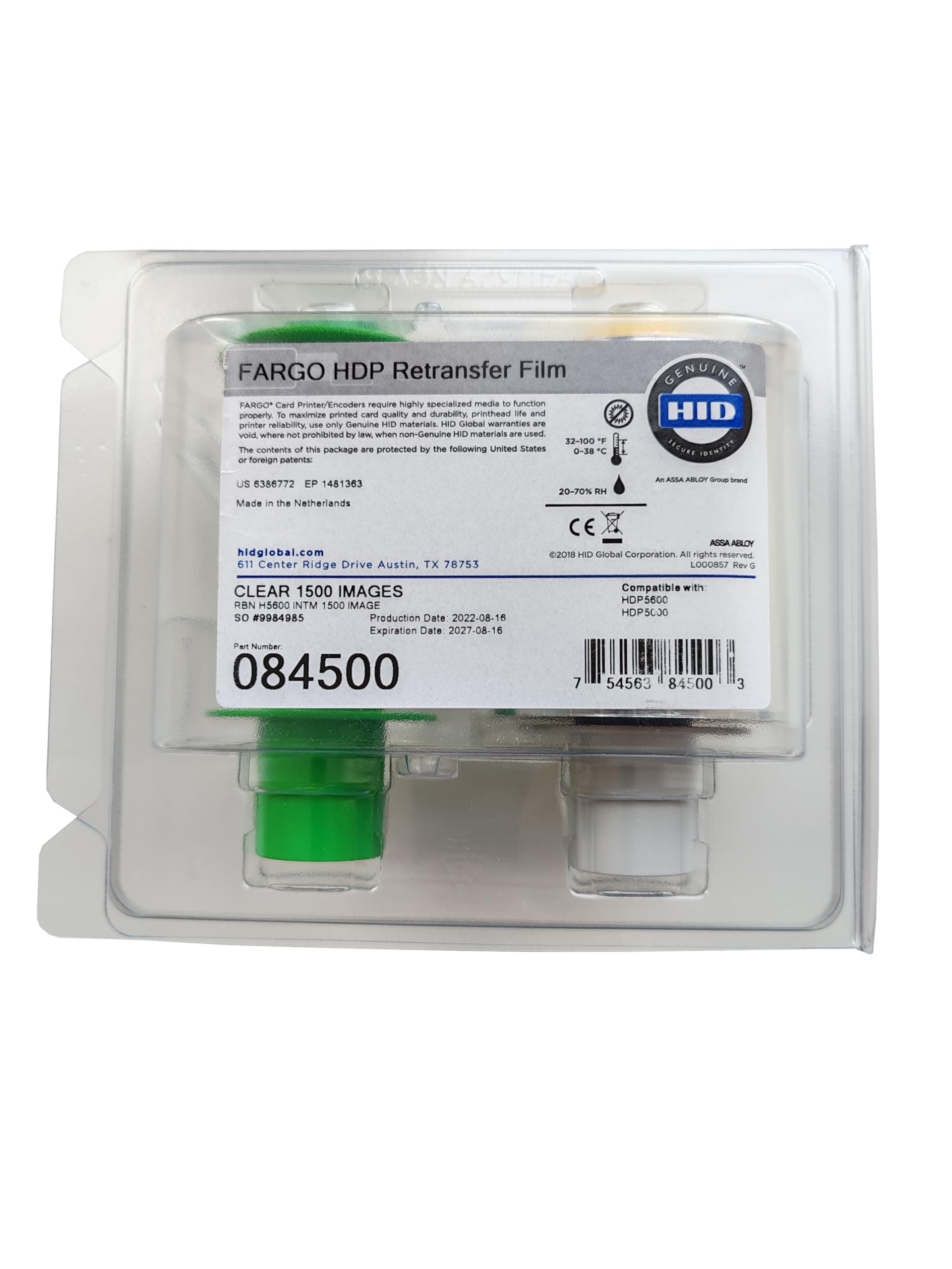 Fargo HDP5600 Transfer Film - 84500