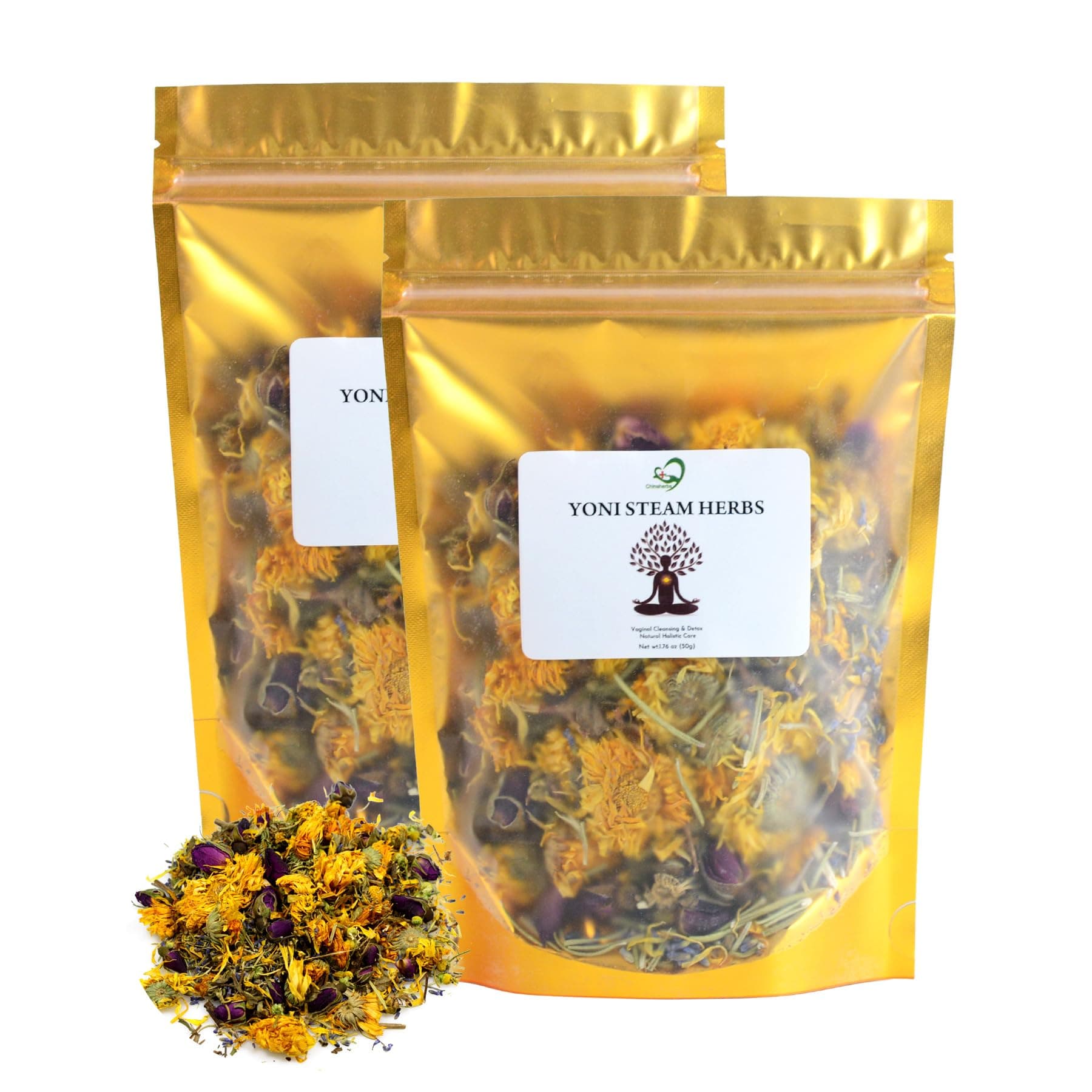 Natural Yoni Steam Herbs for Women Ccleansing, Yoni Vaginal Steam Kit for Female Ccleansing and Tightening, 3.5 OZ V Steam at Home Pack of 2