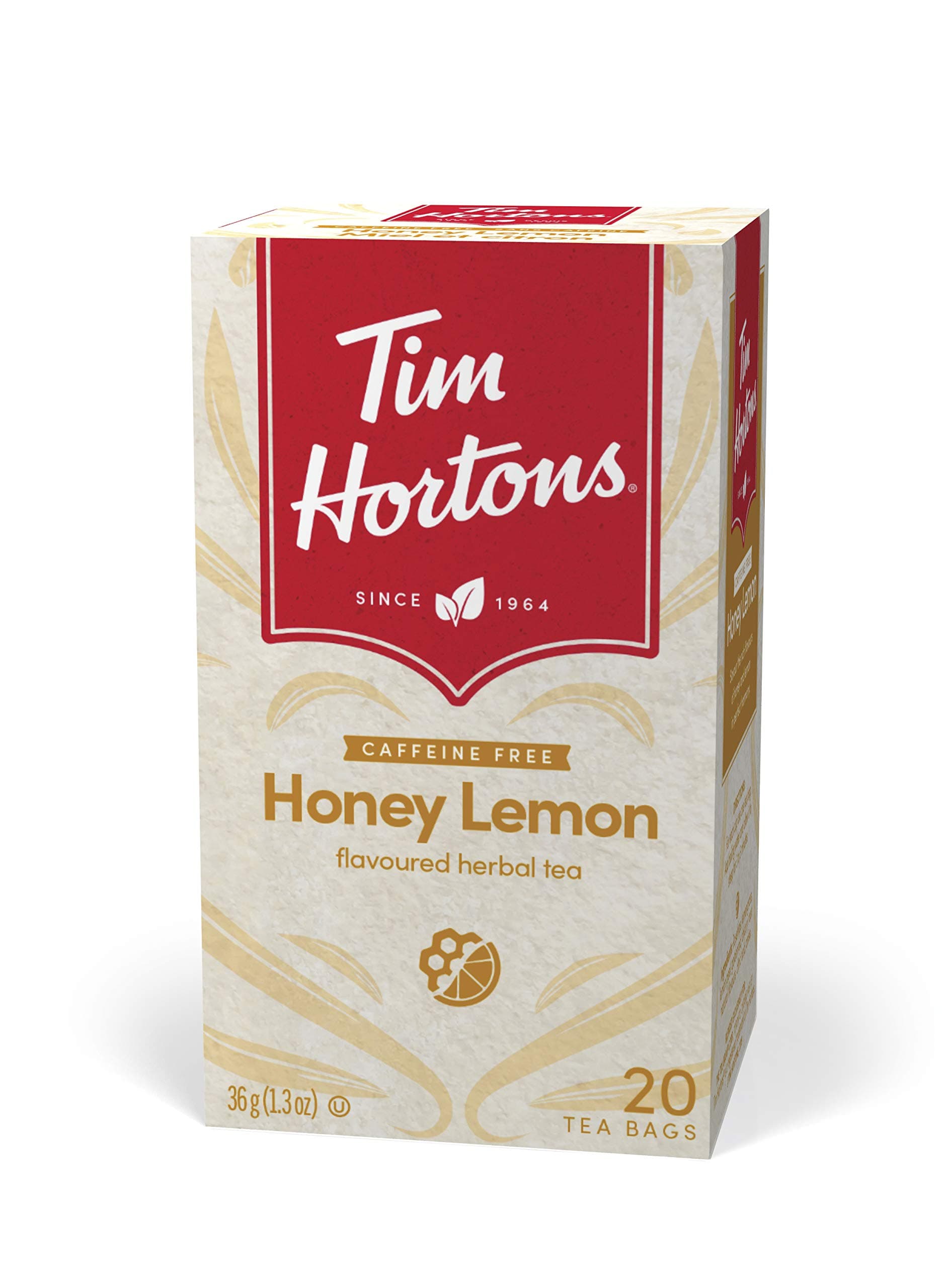 Honey Lemon Herbal Tea, 20 Tea Bags, 36g (1.3oz), Import from Canada