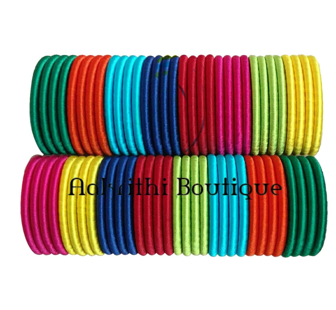 Aakrithi Boutique Handmade Thread Bangles MultiColor
