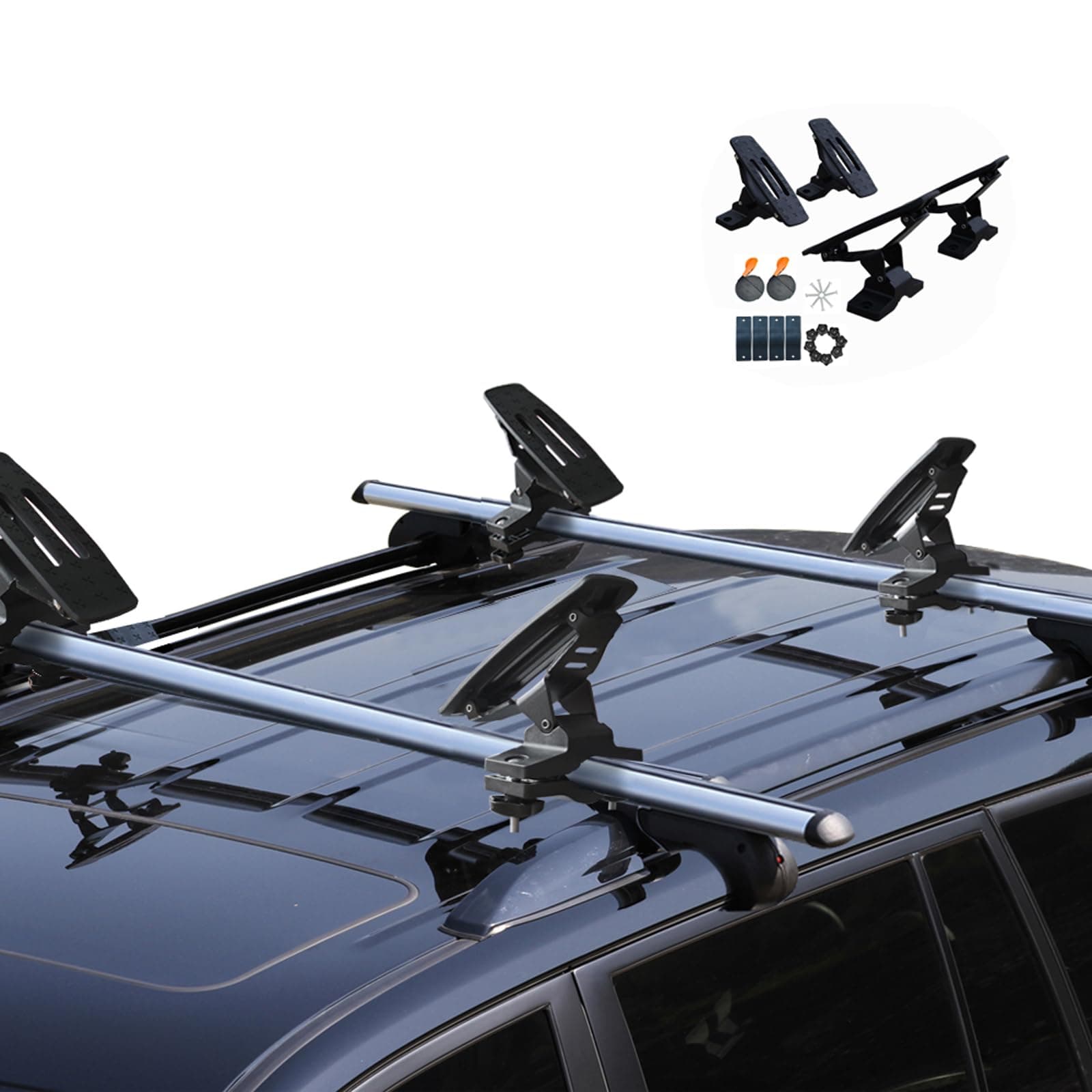 Saddle Kayak Roof Rack Canoe Mount Holder Cradle Boat Carrier for Most Car SUV Cross Bars