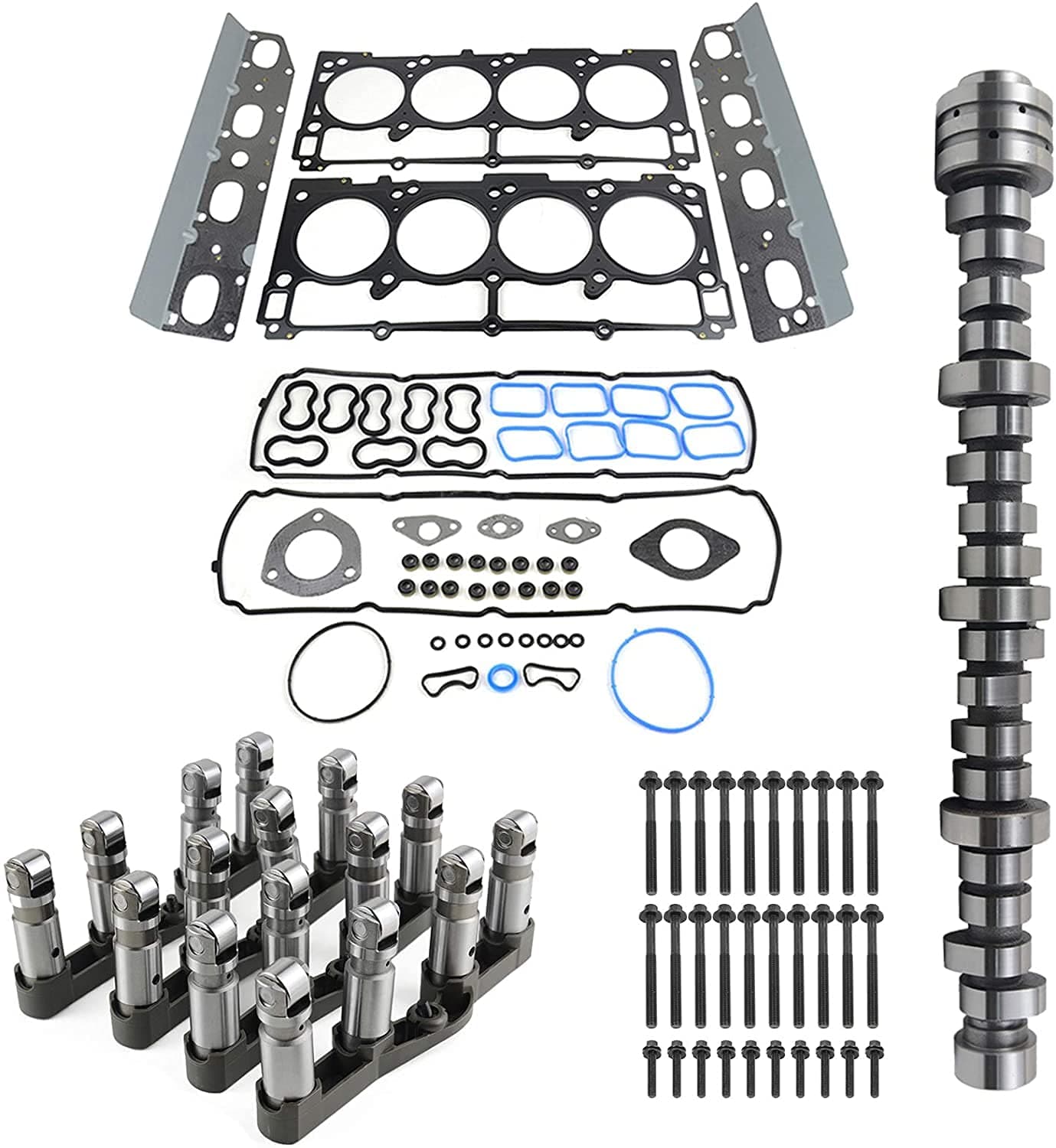 MDS Lifters Camshaft Kit Replacement for 2009-2019 Chrysler Jeep Grand Cherokee Dodge Charger Challenger 5.7L V8 HEMI 53022372AA 53021726AD 53021726AE
