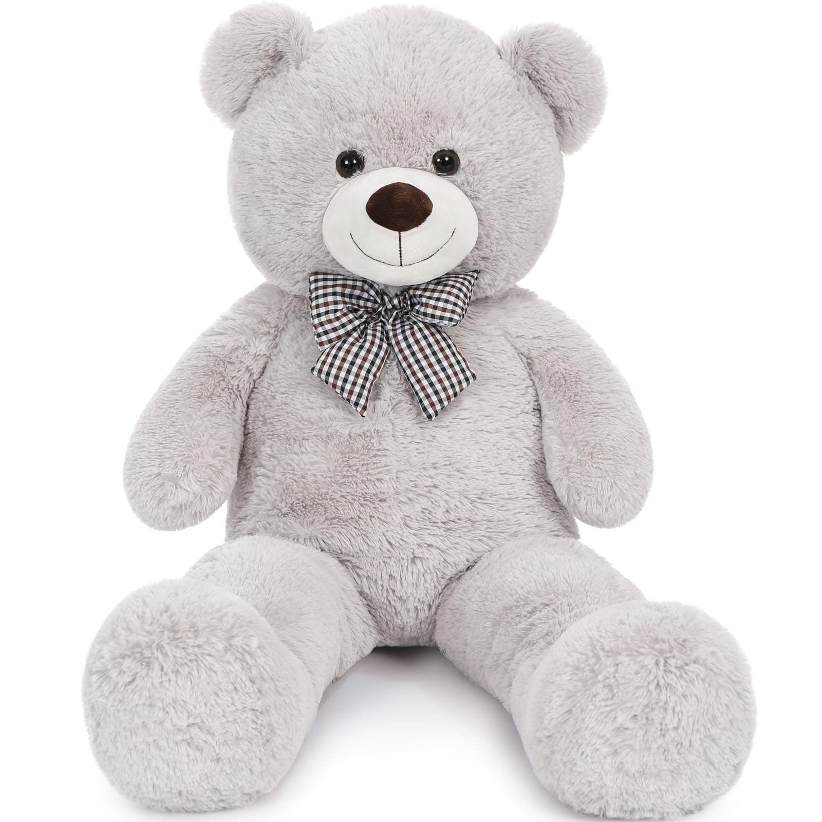 MaoGoLan Giant Teddy Bear Plush Toy - Ultra Soft & Cute Large Stuffed Animal 39 inches, Perfect for Baby Showers, Birthdays, Valentines Day Gifts (Kids, Couples, Family),Gray