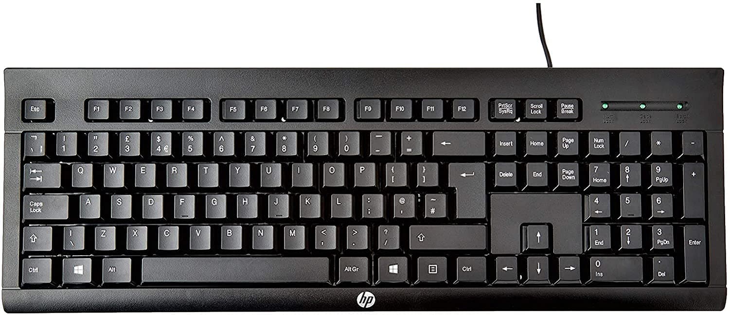 HP K1500 Black Wired USB Keyboard (UK Layout)