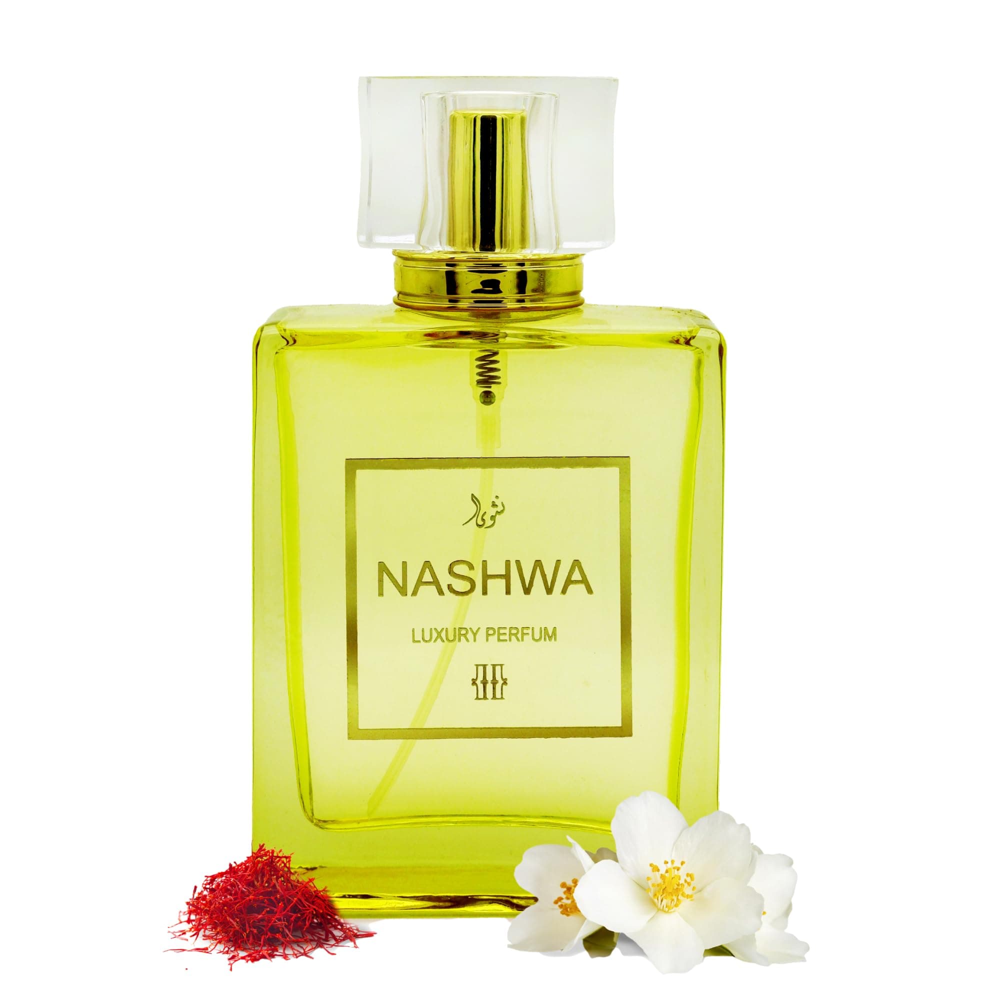 OLGA Perfume For Men And Women - Nashwa 100 ML | Intense Unisex Liquid Perfume With Saffron, Jasmine, And Amberwood | Best Gift For Him & Her