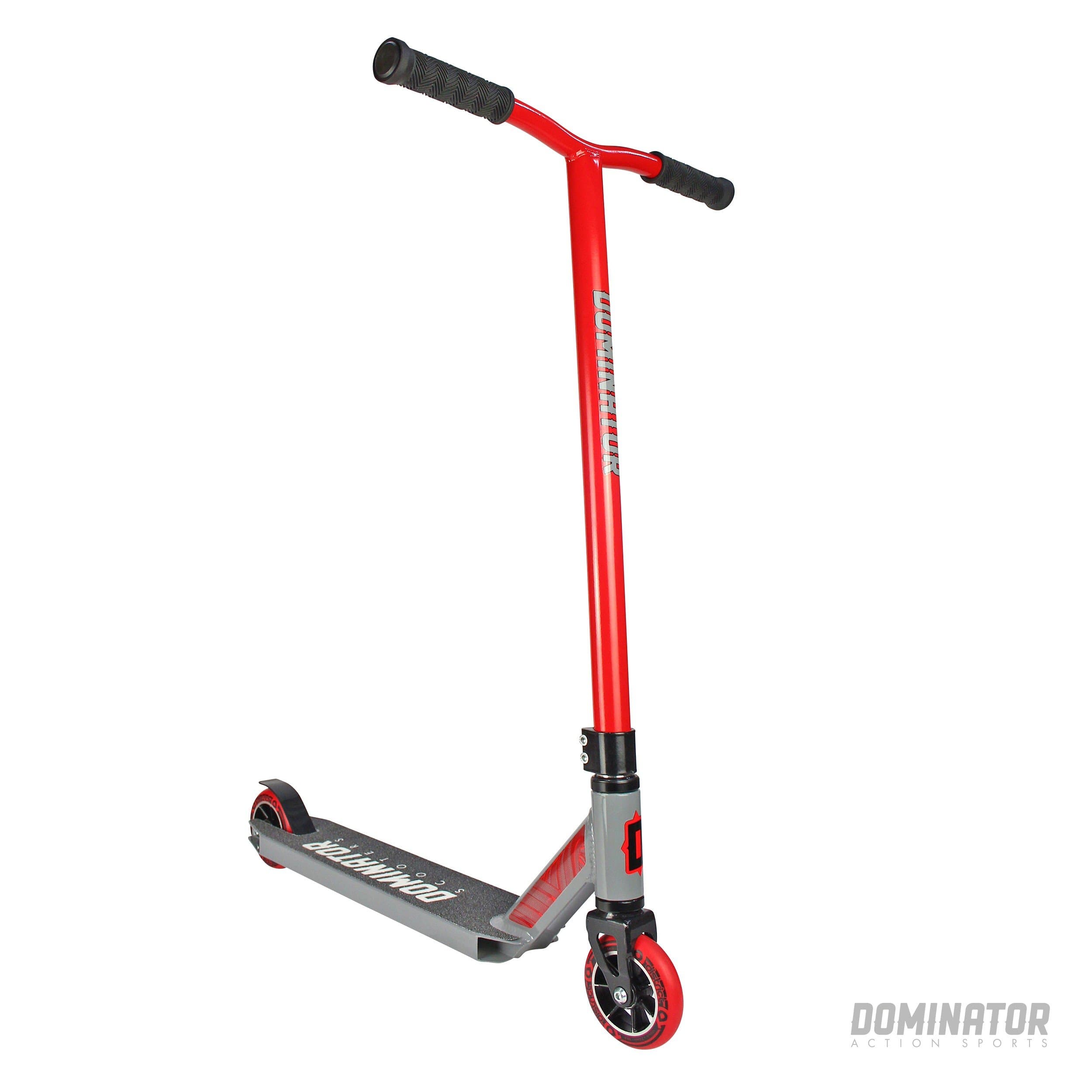 Dominator Ranger Pro Scooter - Stunt Scooter - Trick Scooter (Red/Grey)