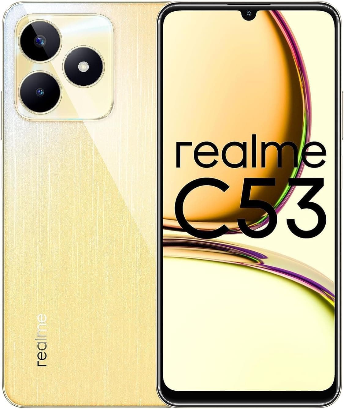 Realme C53 Dual-SIM 128GB ROM + 6GB RAM 4G (Champion Gold) - Middle East Version