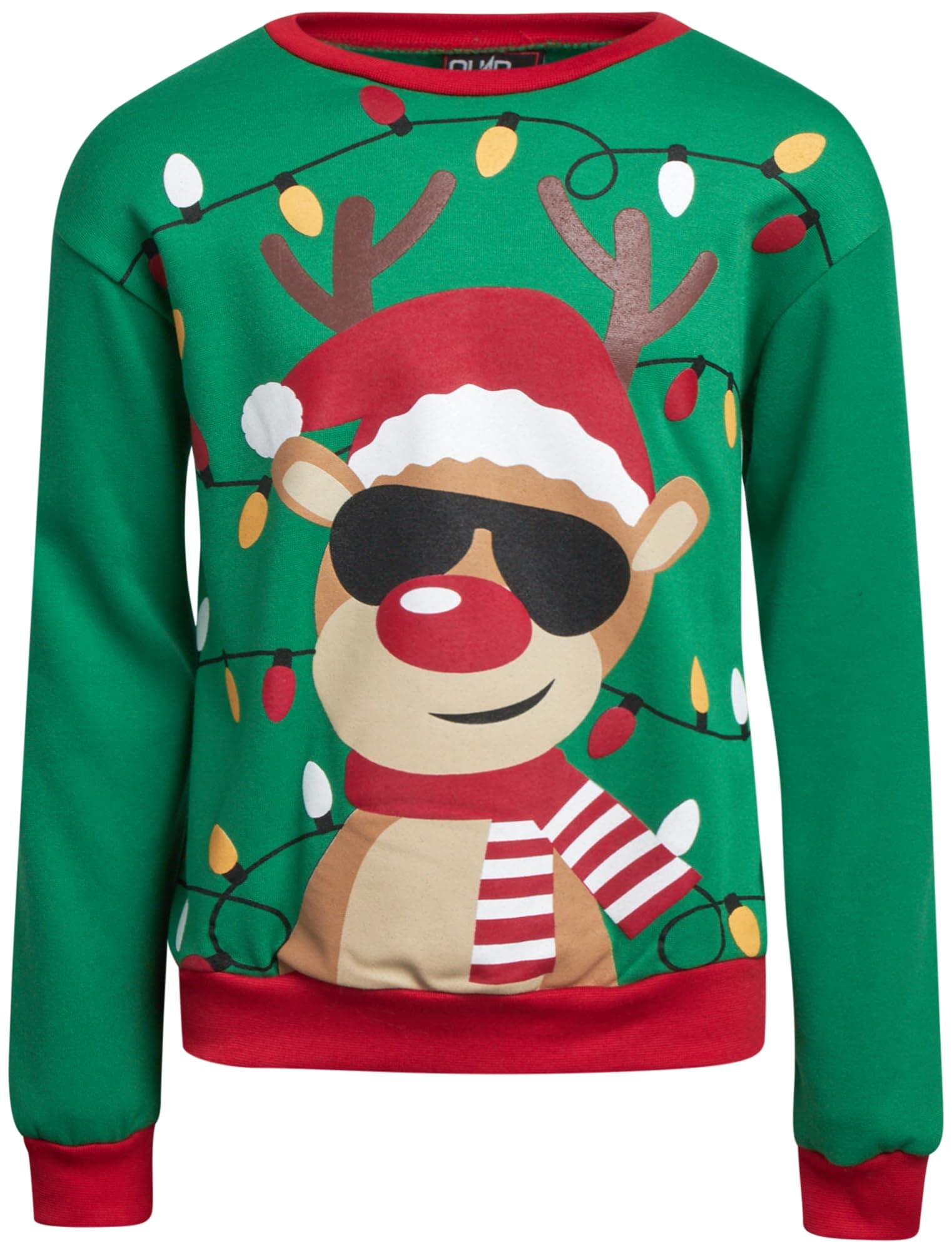 Quad SevenBoys Ugly Christmas Sweater - Soft Fleece Novelty Christmas Holiday Pullover Sweatshirt for Boys