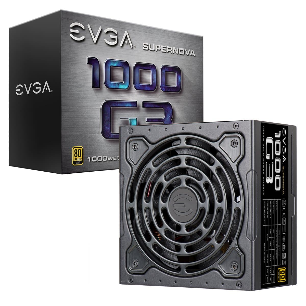 SuperNOVA 220-G3-1000-X1,1000 G3, 80 Plus Gold 1000W, Fully Modular, Eco Mode with New HDB Fan, 10 Year Warranty, Includes Power ON Self Tester, Compact 150mm Size, Power Supply