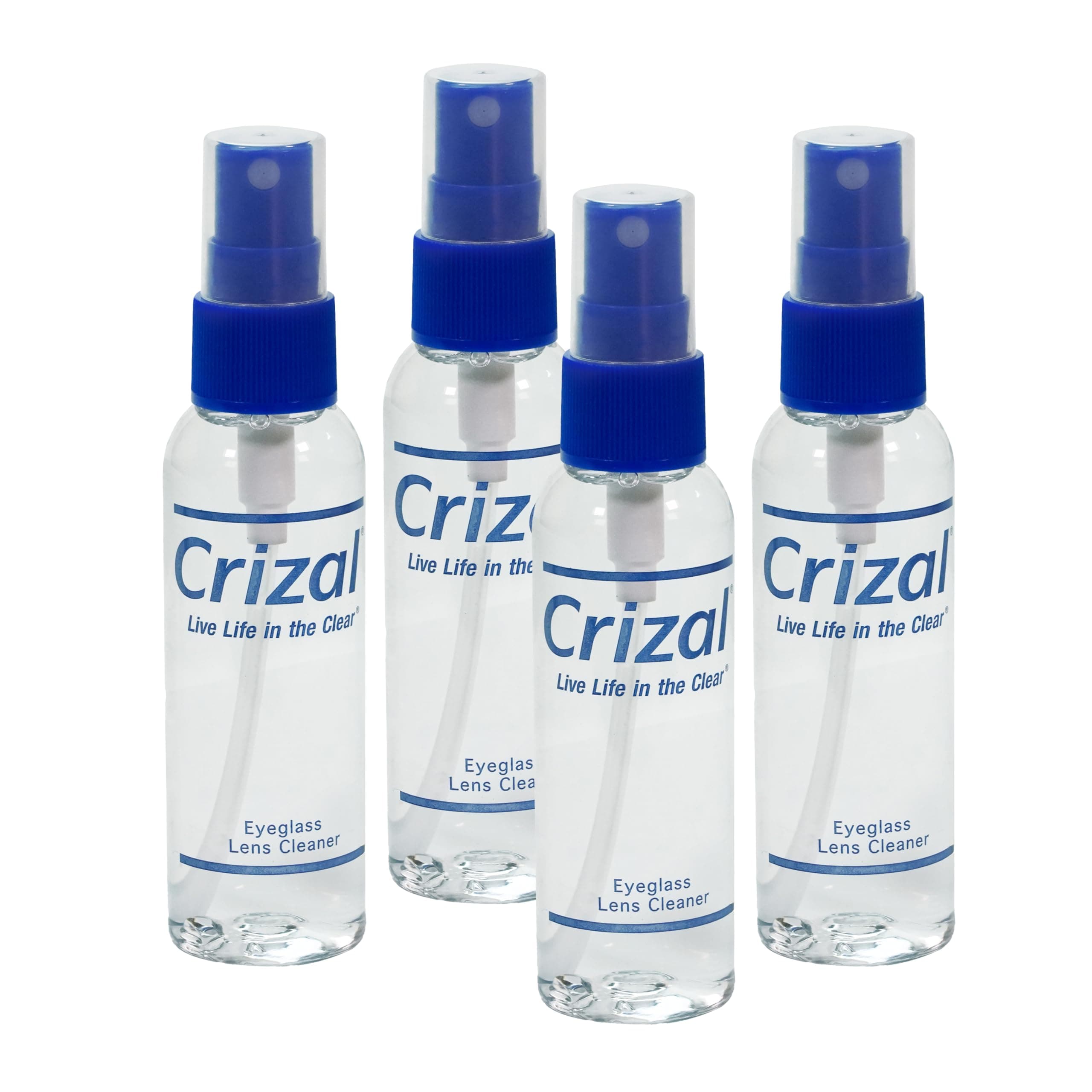 Crizal Eyeglass Lens Cleaning Solution – 4 Pack – Safe for AR-Coated Lenses – Designed & Tested by The AR Coating Experts