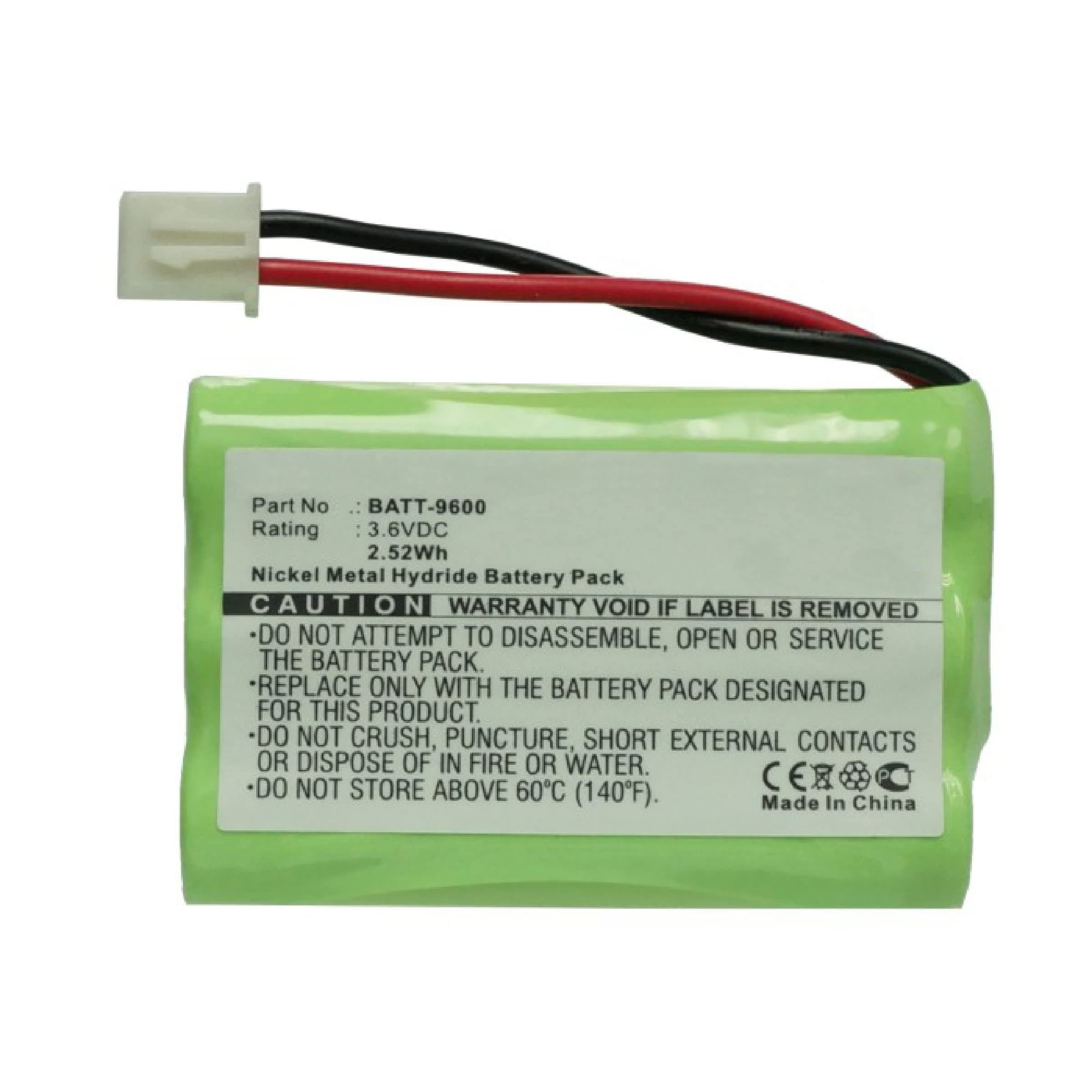 EMPIRE EM-CPH-464T - Ni-MH, 3.6 Volt, 700 mAh, Ultra Hi-Capacity Battery - Replacement Battery for Cetis BATT-9600, Telematrix BATT-9600 Teledex 9600 Cordless Phone Batteries