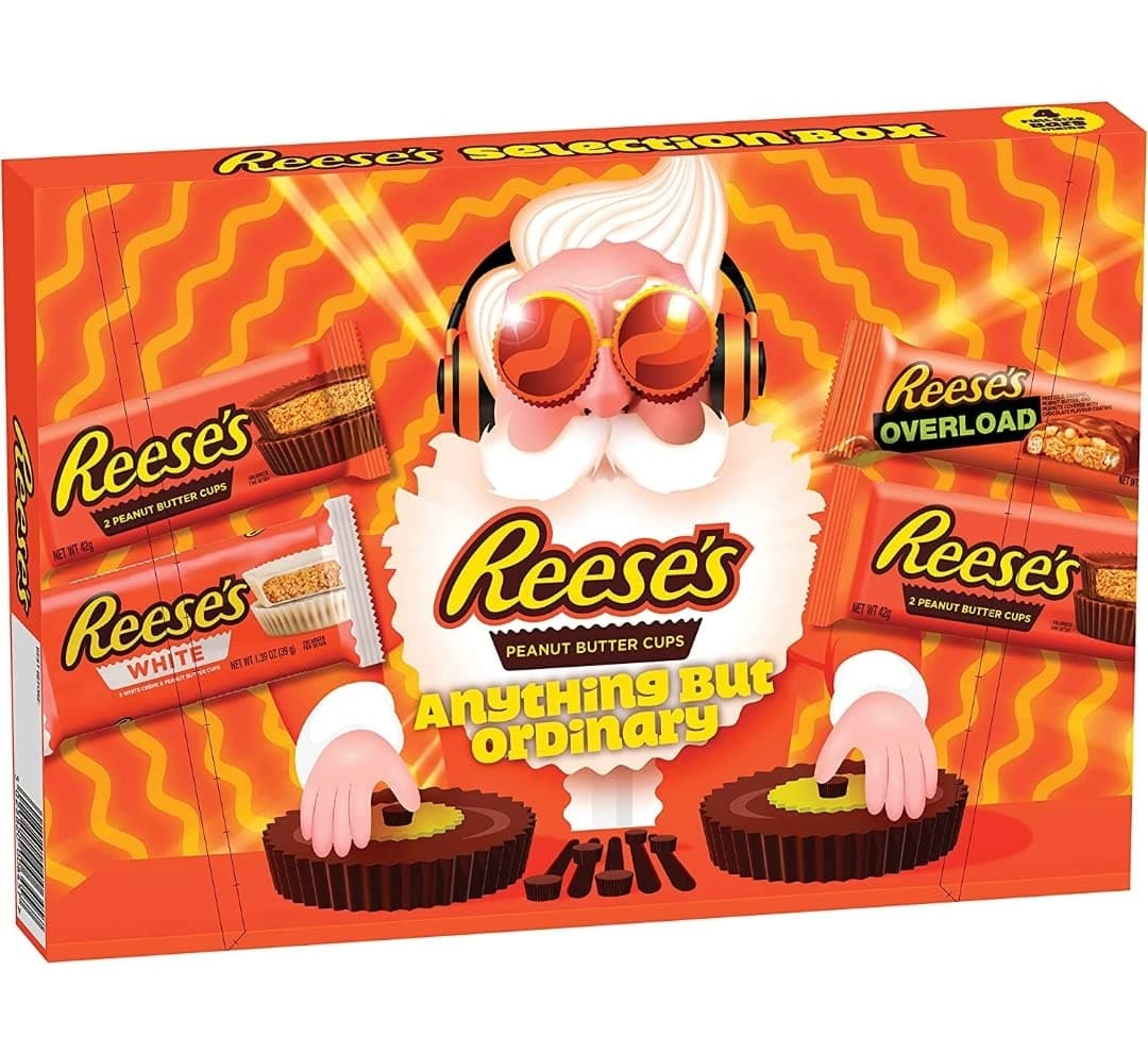 American Peanut Butter Chocolate Gift Box, Reese's Peanut Butter Cup Selection Assorted Chocolate 165g, Food Gift, Chocolate Gift, Stocking Filler, Chocolate Gift For Him, Chocolate Gift For Her