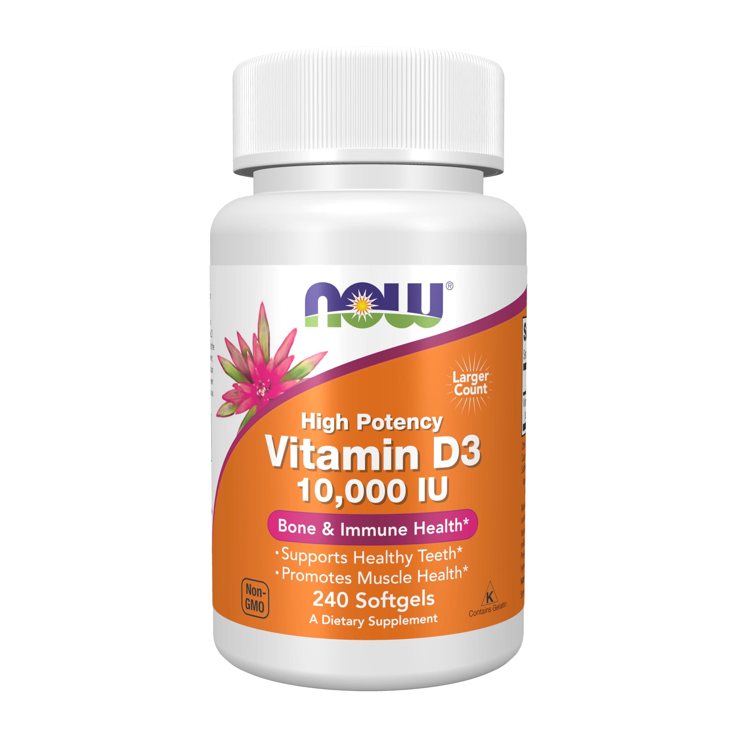 Supplements, Vitamin D-3 10,000 IU Softgels, Vitamin D, Joint Support, 240 Softgels