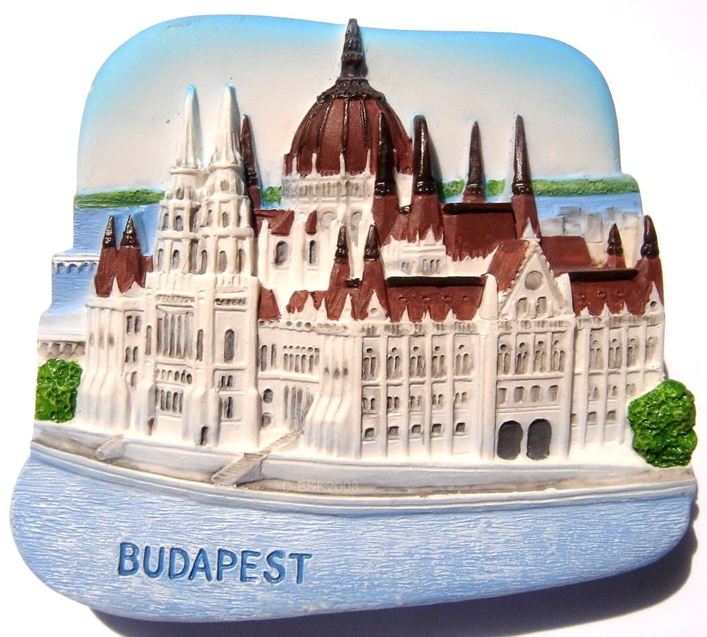 The Parliament Budapest Hungary, High Quality Resin 3D Fridge Magnet