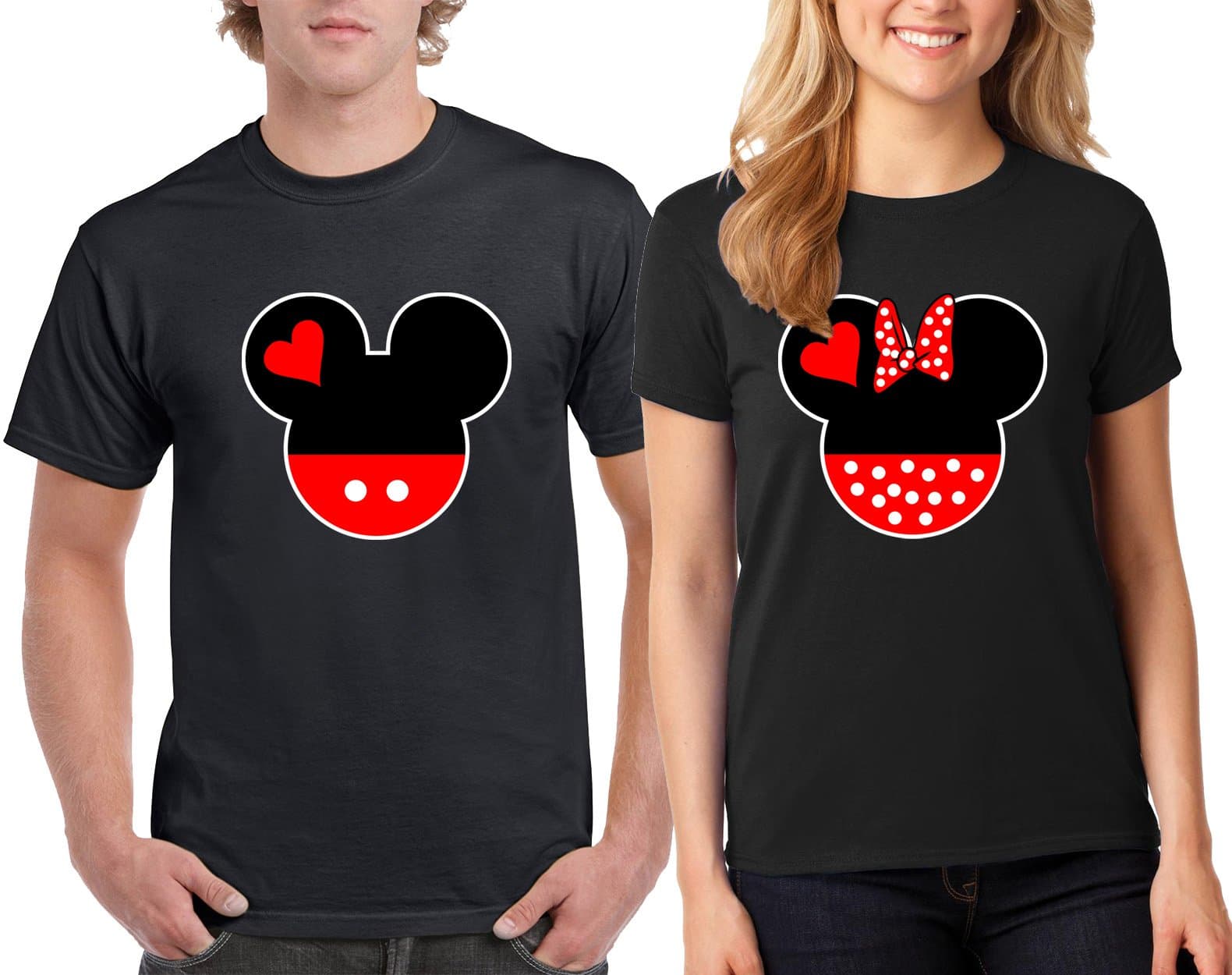 Valntines Day Special Minne Mickey Lovely T-Shirt Couples