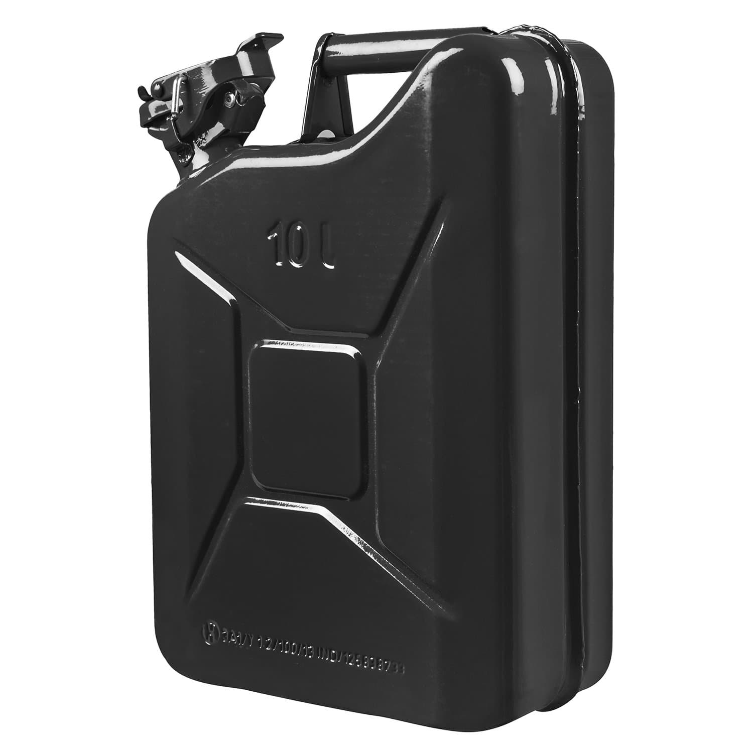 JTI Fuelmate Metal Jerry Can, 10 L (11 x 5 x 16 Inches, Black)