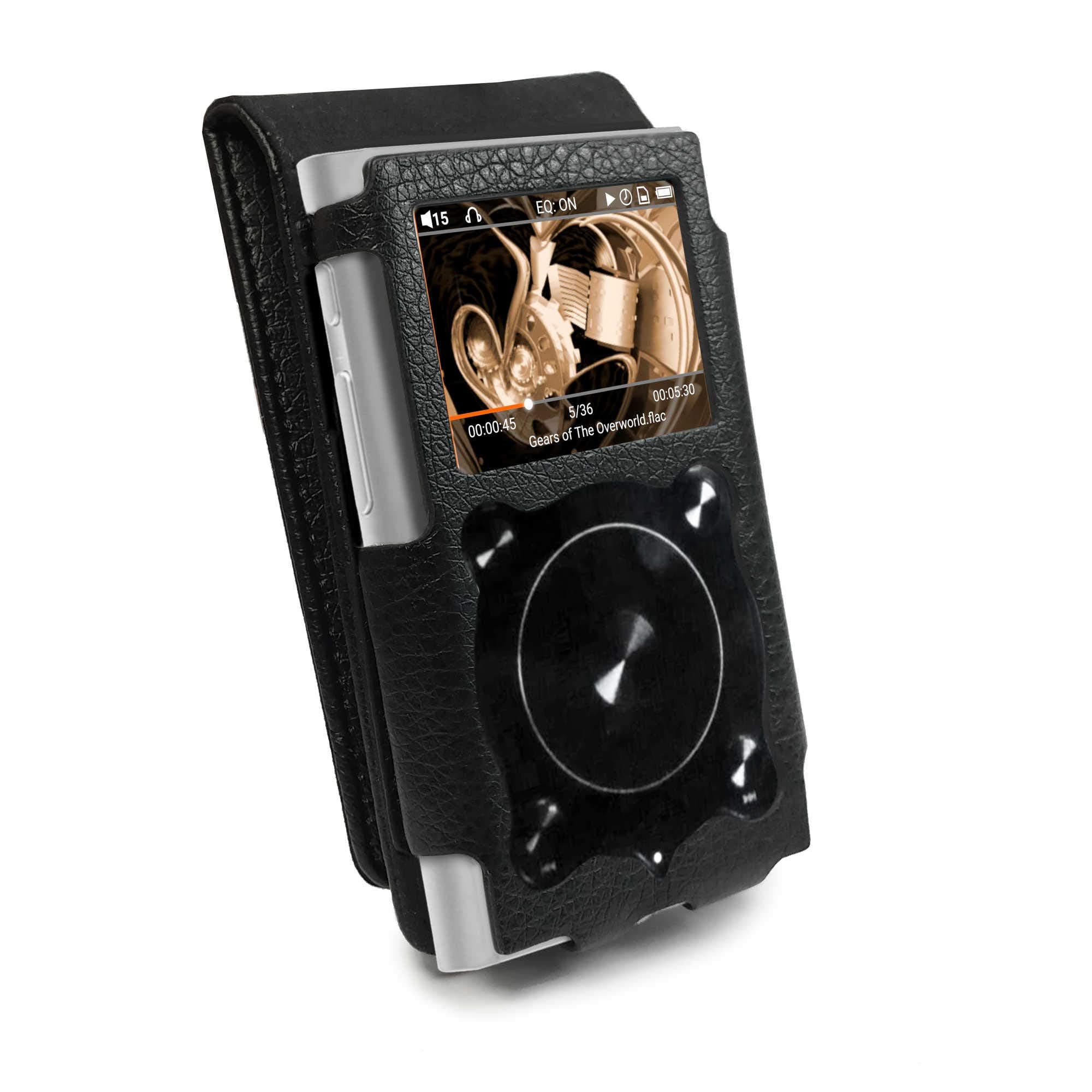 Tuff-Luv Faux Leather Case Cover for Fiio X1 ii (2nd Gen) Mp3 - Black