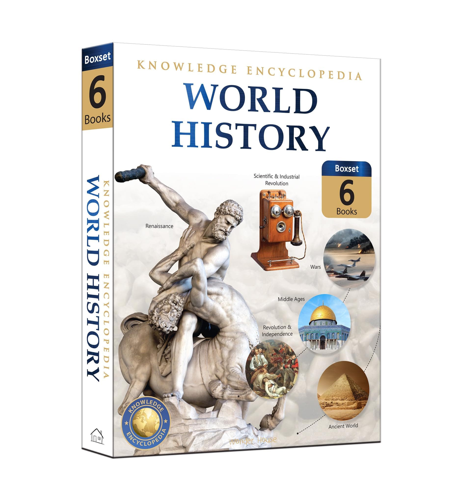 Wonder House Books World History - Collection of 6 : Knowledge Encyclopedia For Children (Box Set)