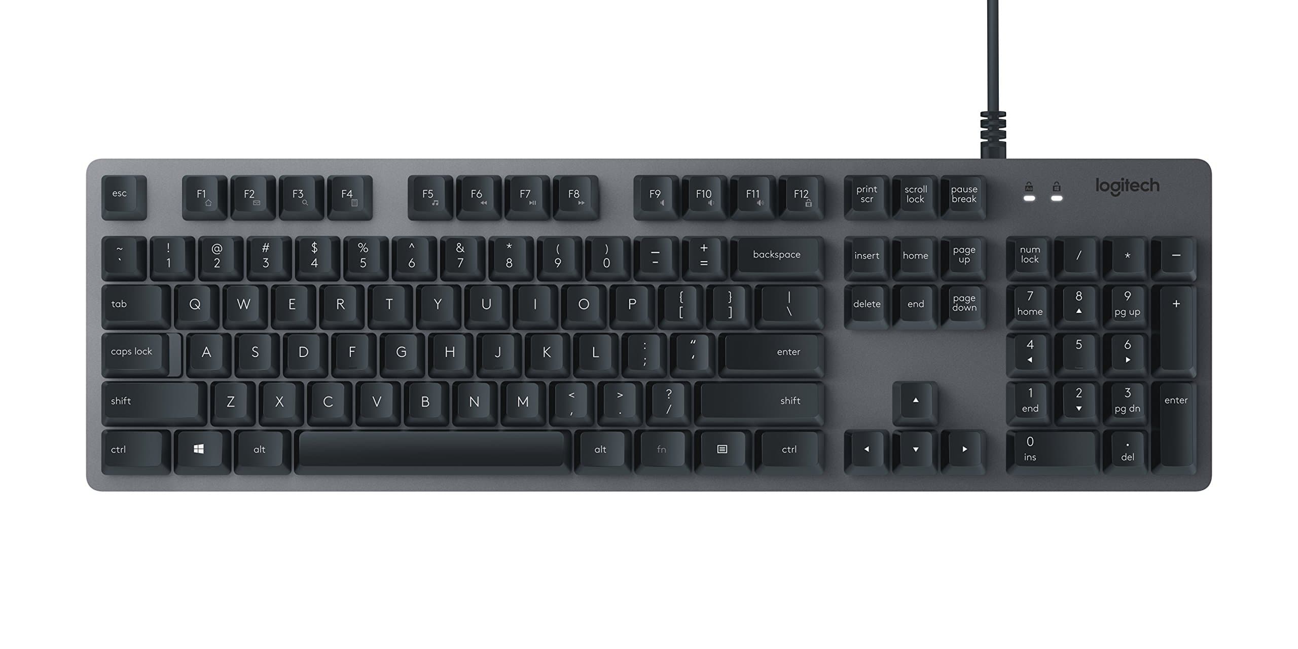 Logitech K840 Mechanical Keyboard with Romer G Mechanical Switches for PC - 920-008350 (Renewed)