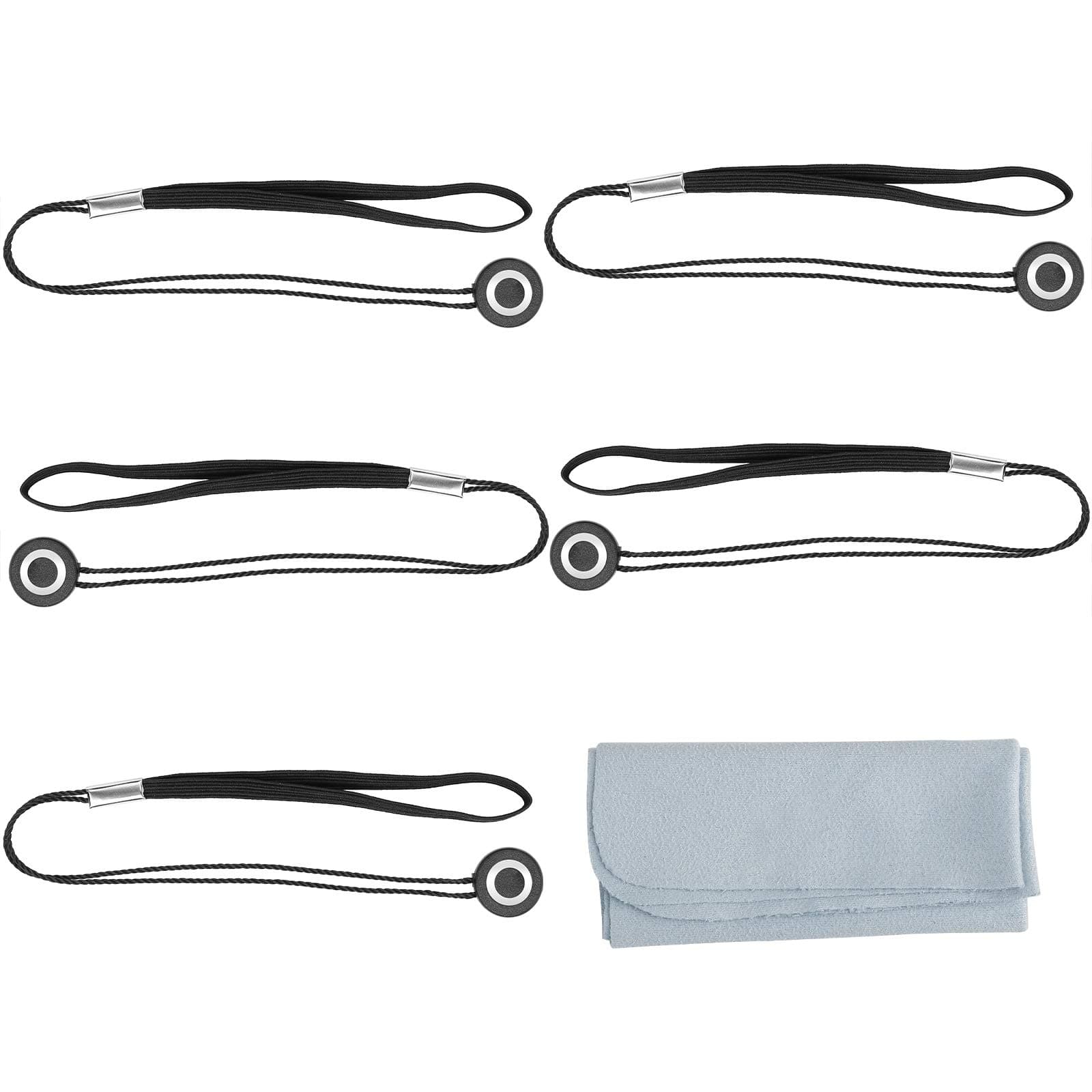 ChromLives 5 Pack Lens Cap Leash Lens Cap Keeper Holder Prevent Lens Cap Lost Compatible with DSLR Camera Canon/Nikon/Sony/Panasonic/Fujifilm Camera and More