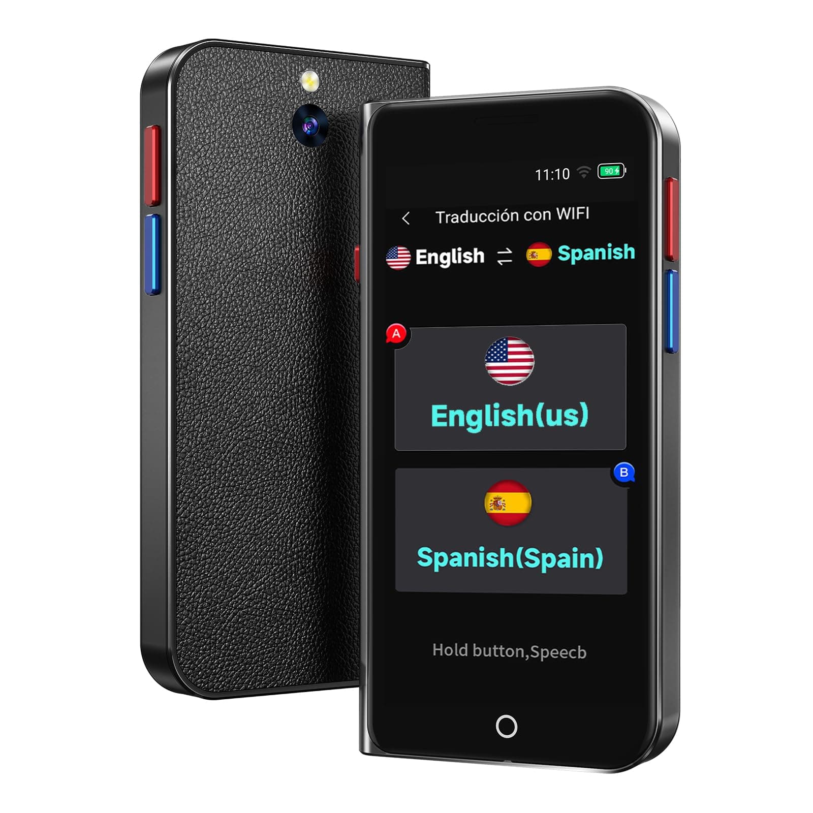 Language Translator Device, VORMOR ChatGpt AI Translator, Two Way Real-Time Voice Spainish English Translation, Support 138 Languages, Offline&Recording&Photo Translation for Travel Business Learning