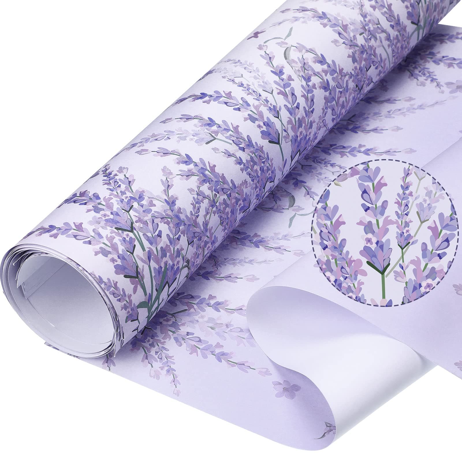 Gersoniel 10 Sheets Drawer Liners for Dresser Scented Drawer Liners Non Adhesive Scented Paper for Fragrant Home Shelf Closet(Lavender,Lavender)