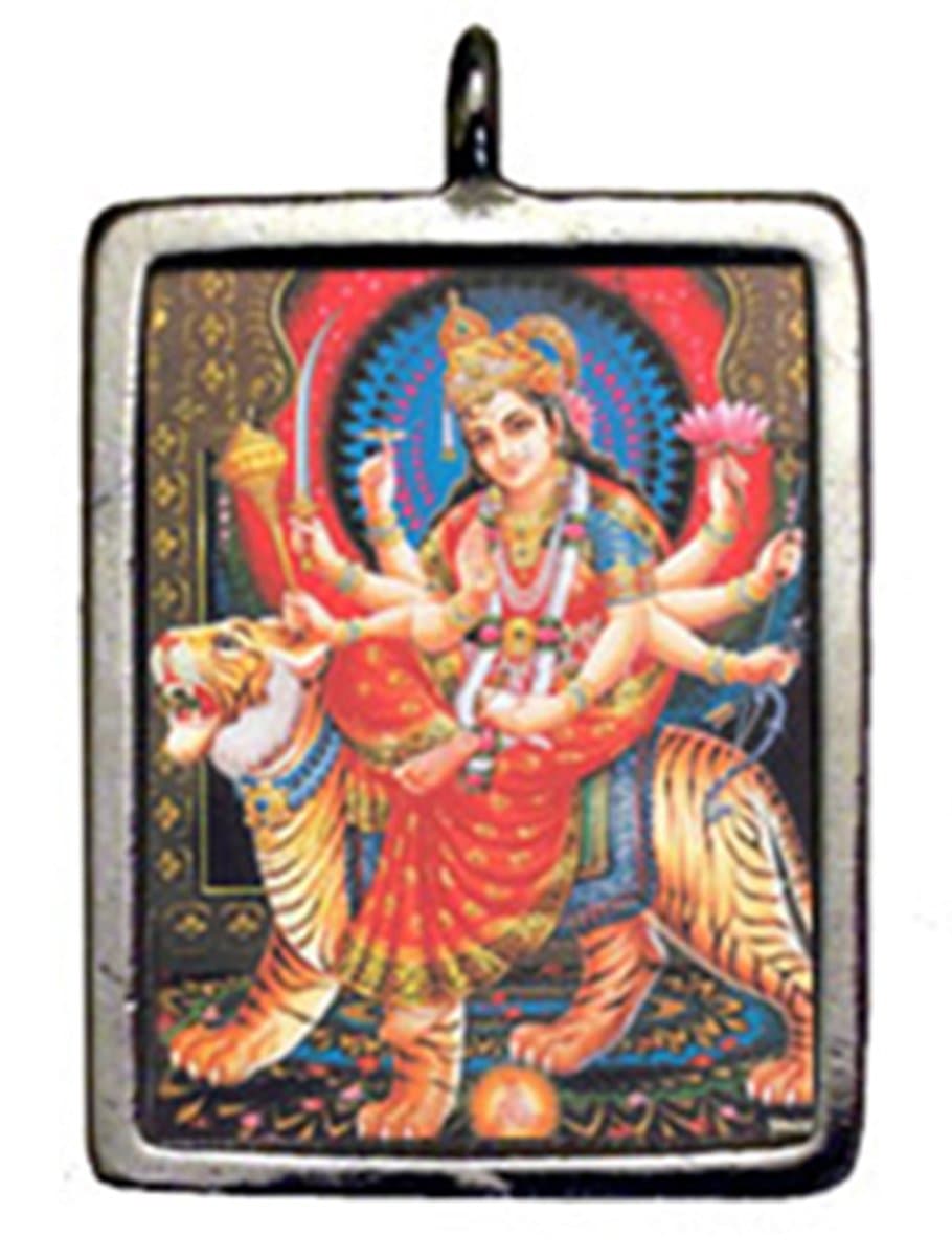 Durga Hindu Sacred Deity Charm Pendant Amulet Talisman