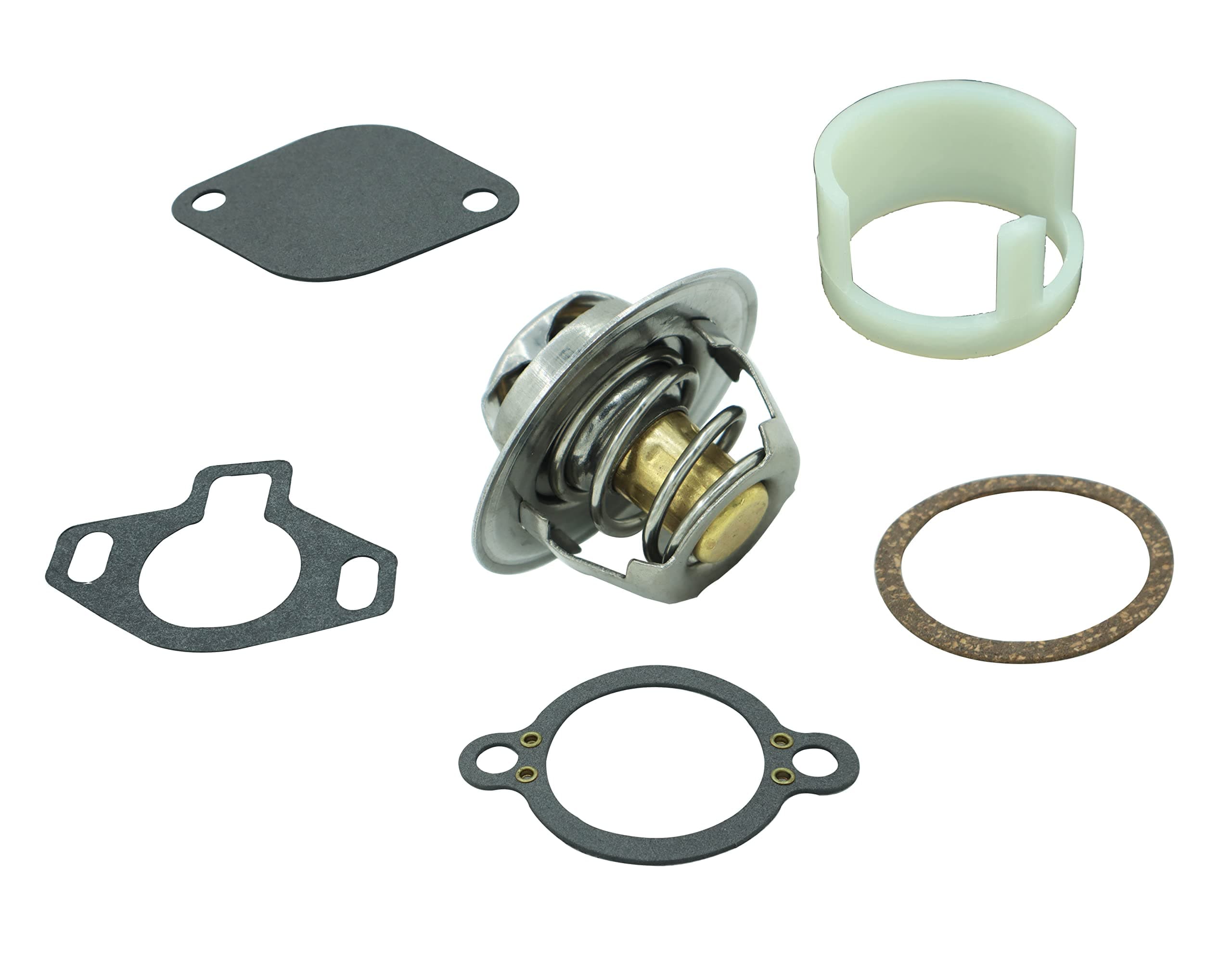 Thermostat Kit For Mercruiser 807252Q5 1987-UP Sierra 18-3647 gaskets Sleeve for 4.3L 5.0L 5.7L 7.4L 8.2L 160°