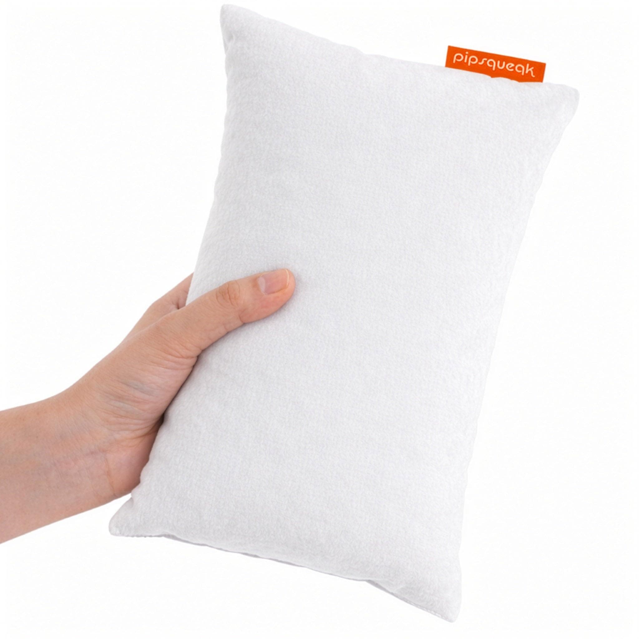 Pipsqueak Microfiber Pillow - Small, Mini, Tiny - 11 x 7 in - Perfect for Travel, Cars, Airplanes, Camping, Dogs, Toddlers, Kids, Lumbar, Knees and Neck - Ages 2 Yrs and Up
