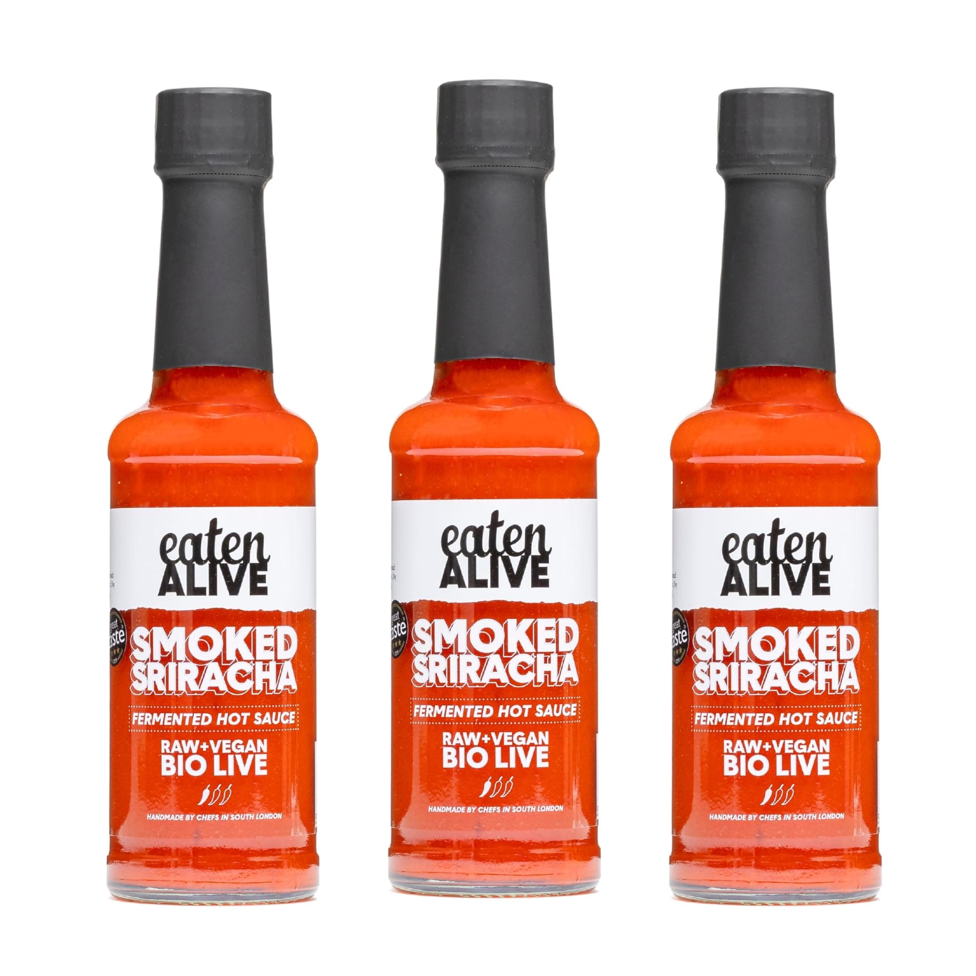 Smoked Sriracha Fermented Hot Sauce 150ml (Pack of 3) Award Winning