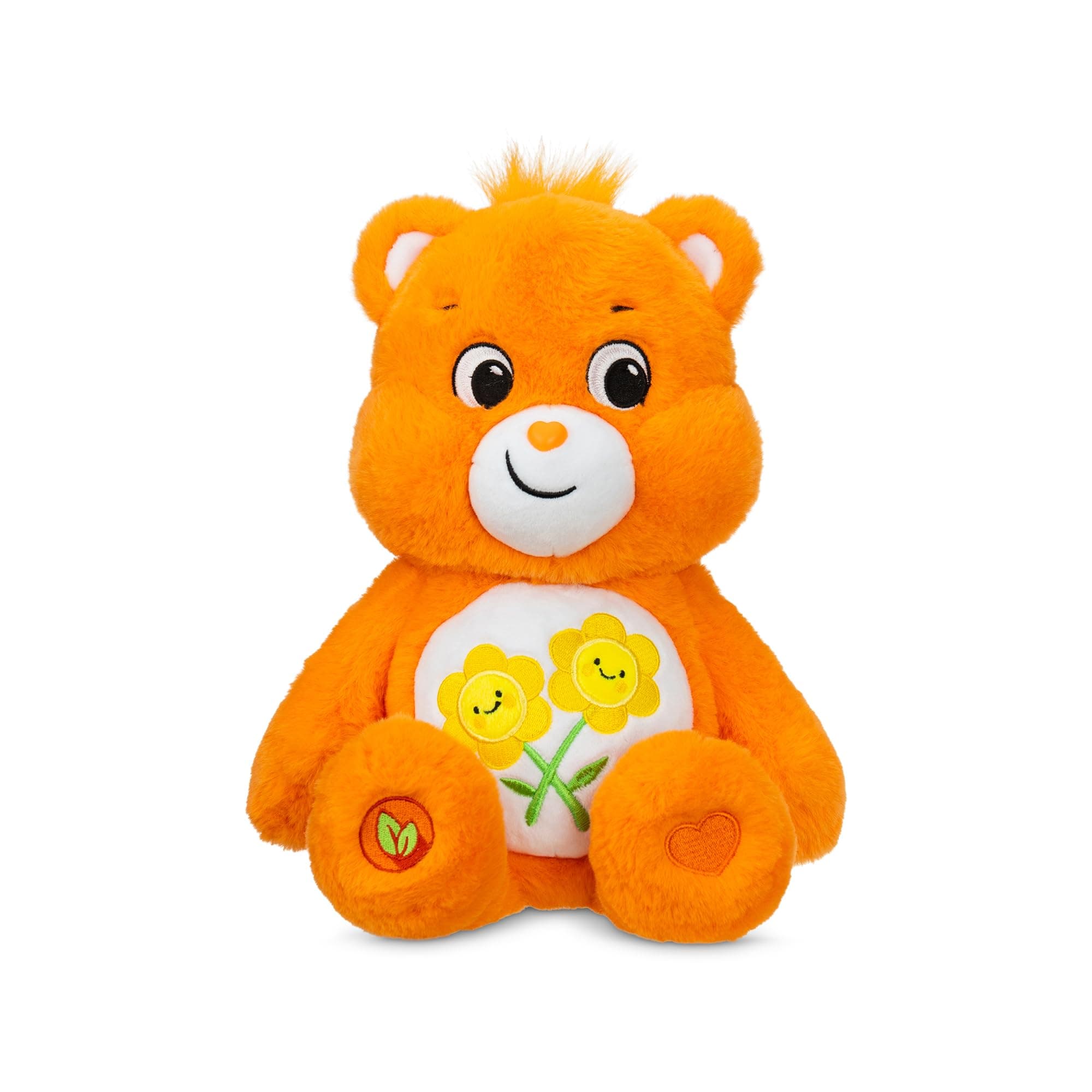 14" Friend Bear Plushie - Medium Size - Orange Plush for Ages 4+ – Perfect Stuffed Animal Holiday, Birthday Gift, Super Soft and Cuddly – Good for Girls and Boys, Collectors