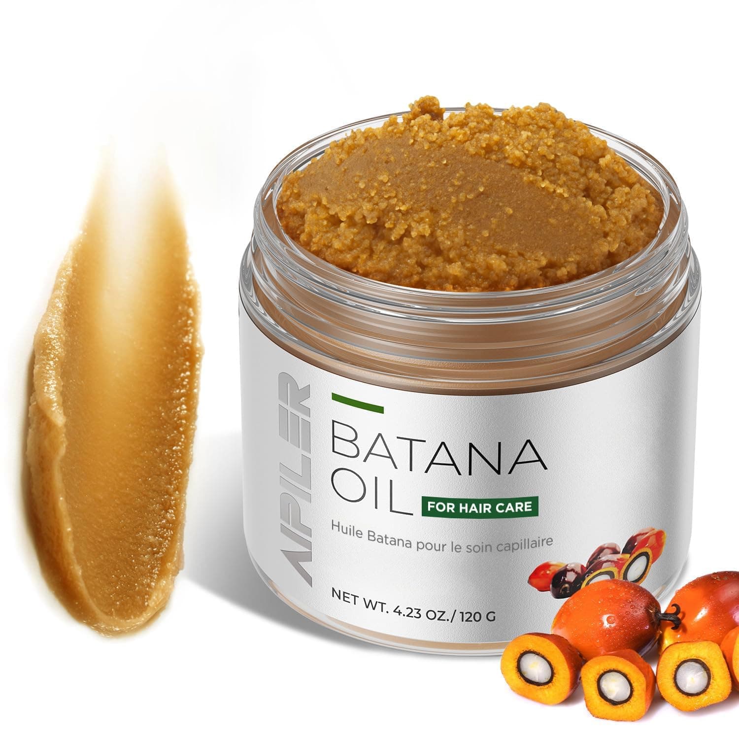 Batana Oil Paste: Pure and Raw Honduras Oil - Pre or Post Shower care for Curly/Coily/Wavy Hair 4.2 oz
