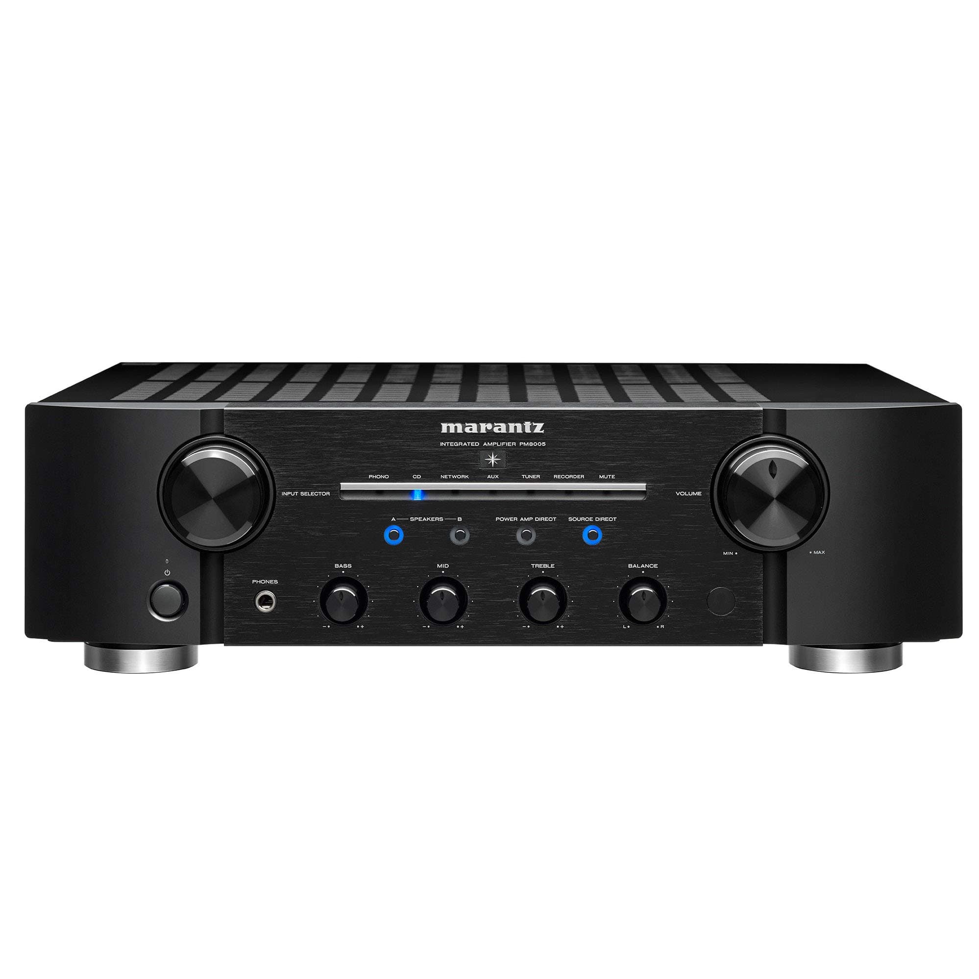 Marantz PM8005/N1B – Audio Amplifier (100 W, 0.02%, 125 dB, 120 V, 60 Hz, 220 W) Black