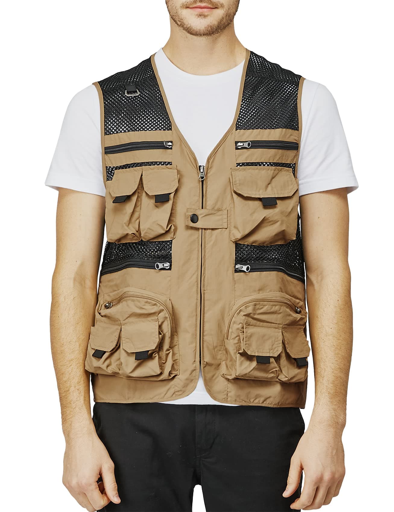 H2H Men's Active Wear Outdoor Vests Work Safari Fishing Travel Utility Summer Vest