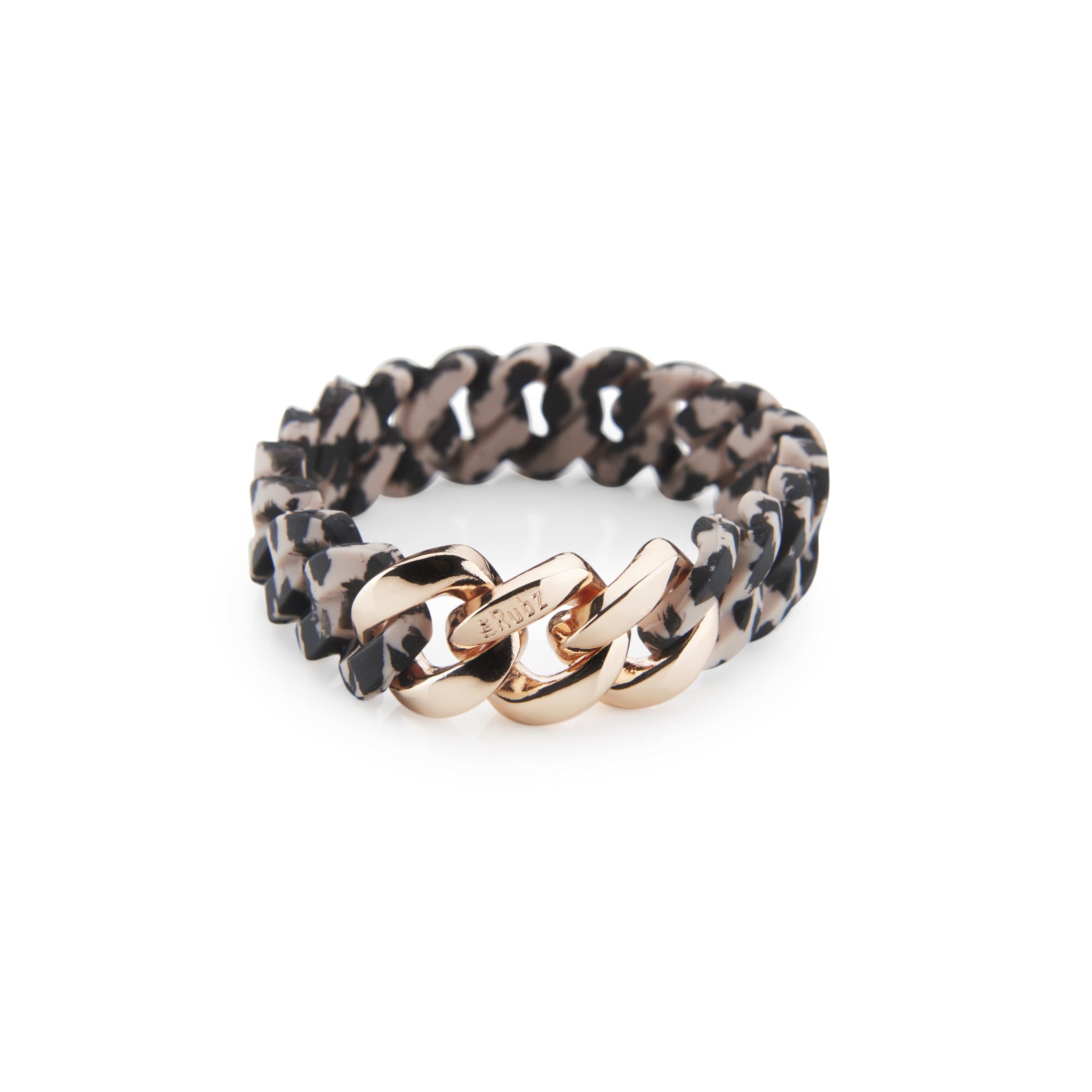 TheRubz Silicone Bracelet, Leo Rose/Rosegold-Tone, Classic 15Mm Medium