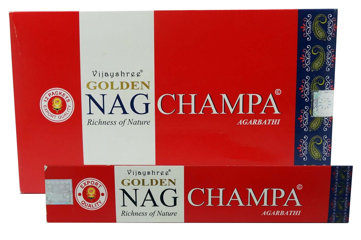 VijayshreeNag Champa Incense Sticks, 15G (12 Sticks), Hand Rolled in India