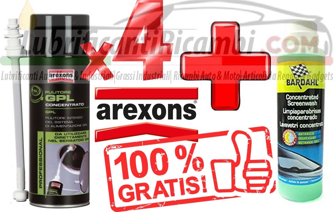 LPG Concentrate – AREXONS Cleaner Additive Intense 120 ml Concentrated Cleaner for LPG Circuits Installations – 4 Cans + Bardahl Squeegee Liquid Concentrate Antifreeze – Super Offer