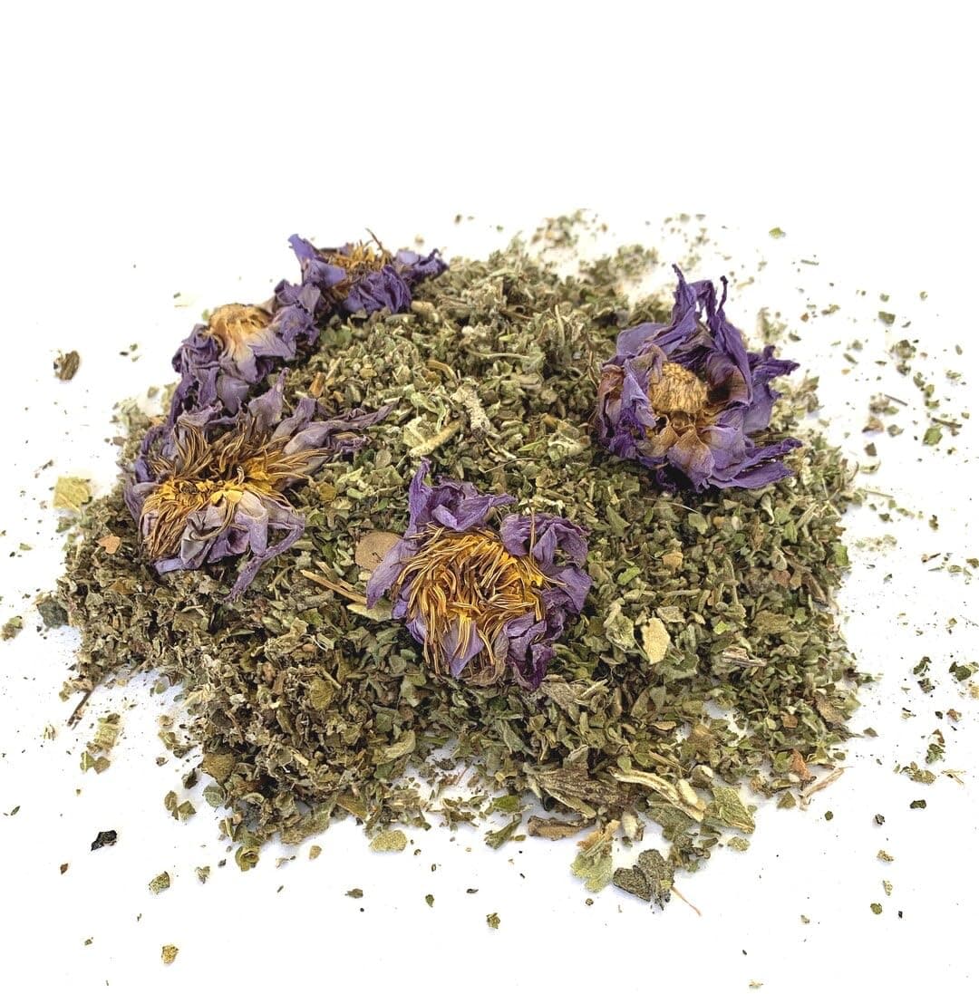 MQH Wholefoods™ Sweet Dreams Blend Lucid Dream Herb Mix Tea Blend Lotus Flowers, Skullcap, Mugwort, Lavender & Passion Flower (100g)