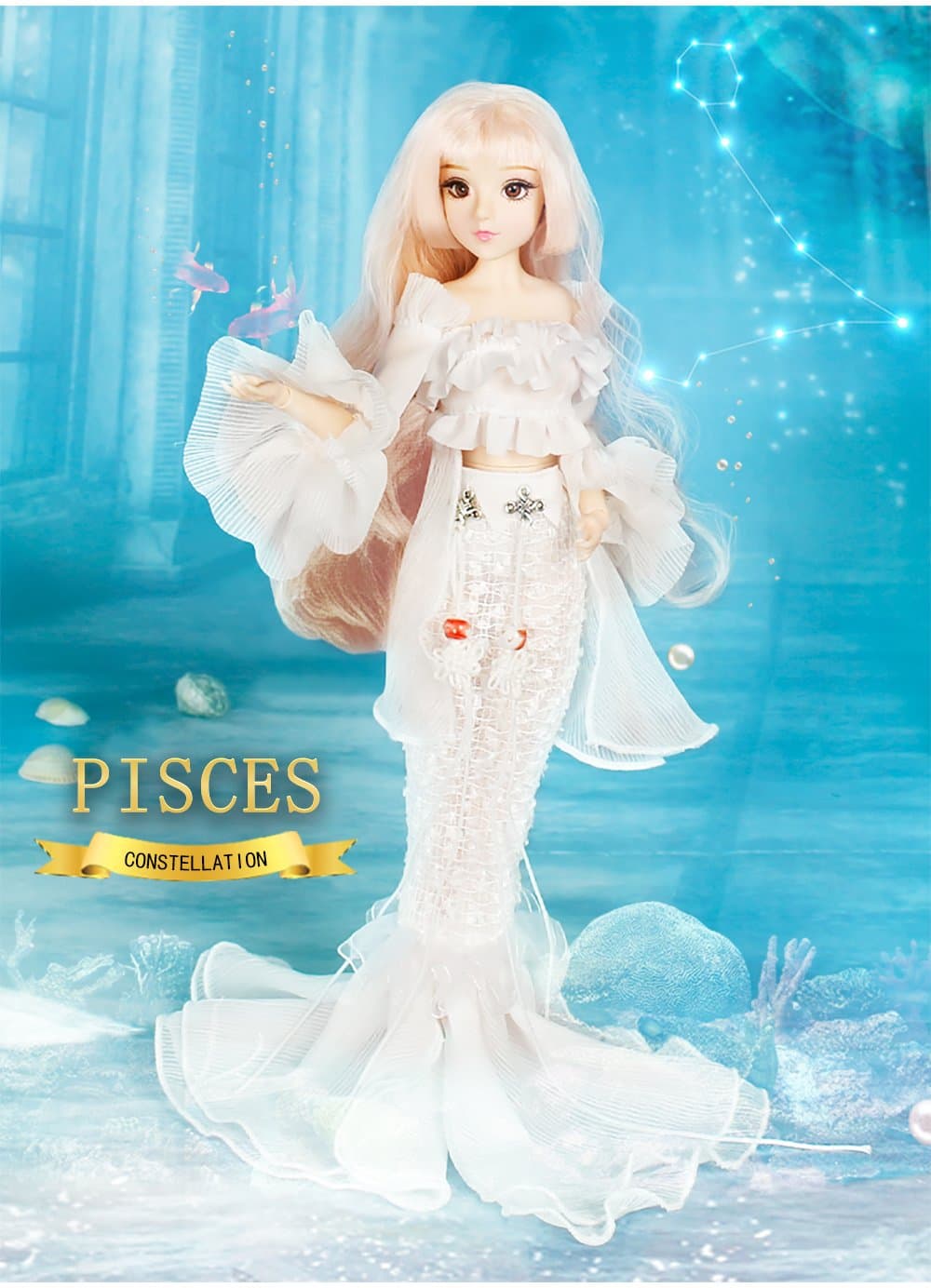 ICY Fortune Days Mystery Magic Girl BJD doll 12 inch Twelve constellation series doll (PISCES)
