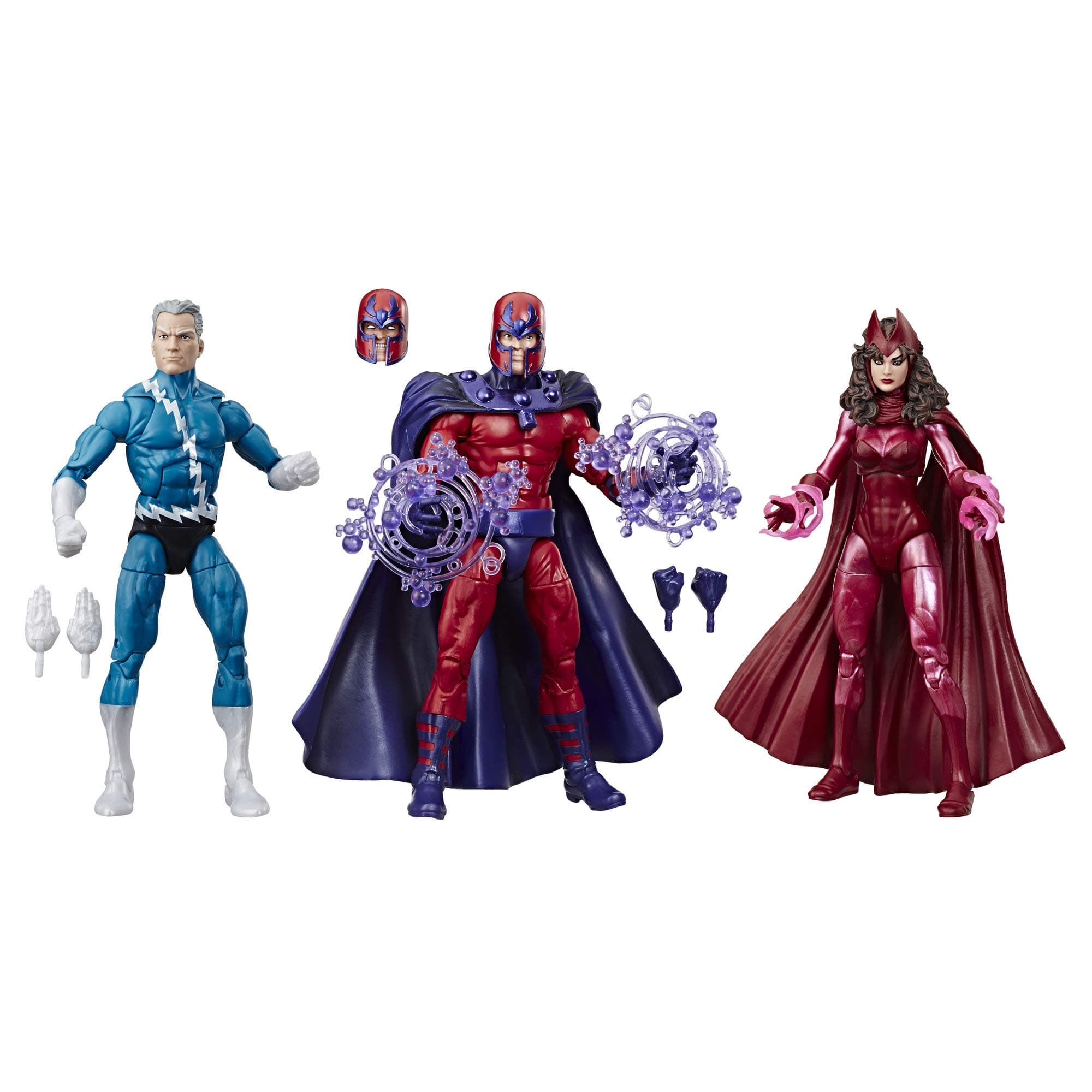 Legends Series 6" Family Matters 3 Pack with Magneto, Quicksilver, & Scarlet Witch Action Figures (Amazon Exclusive)