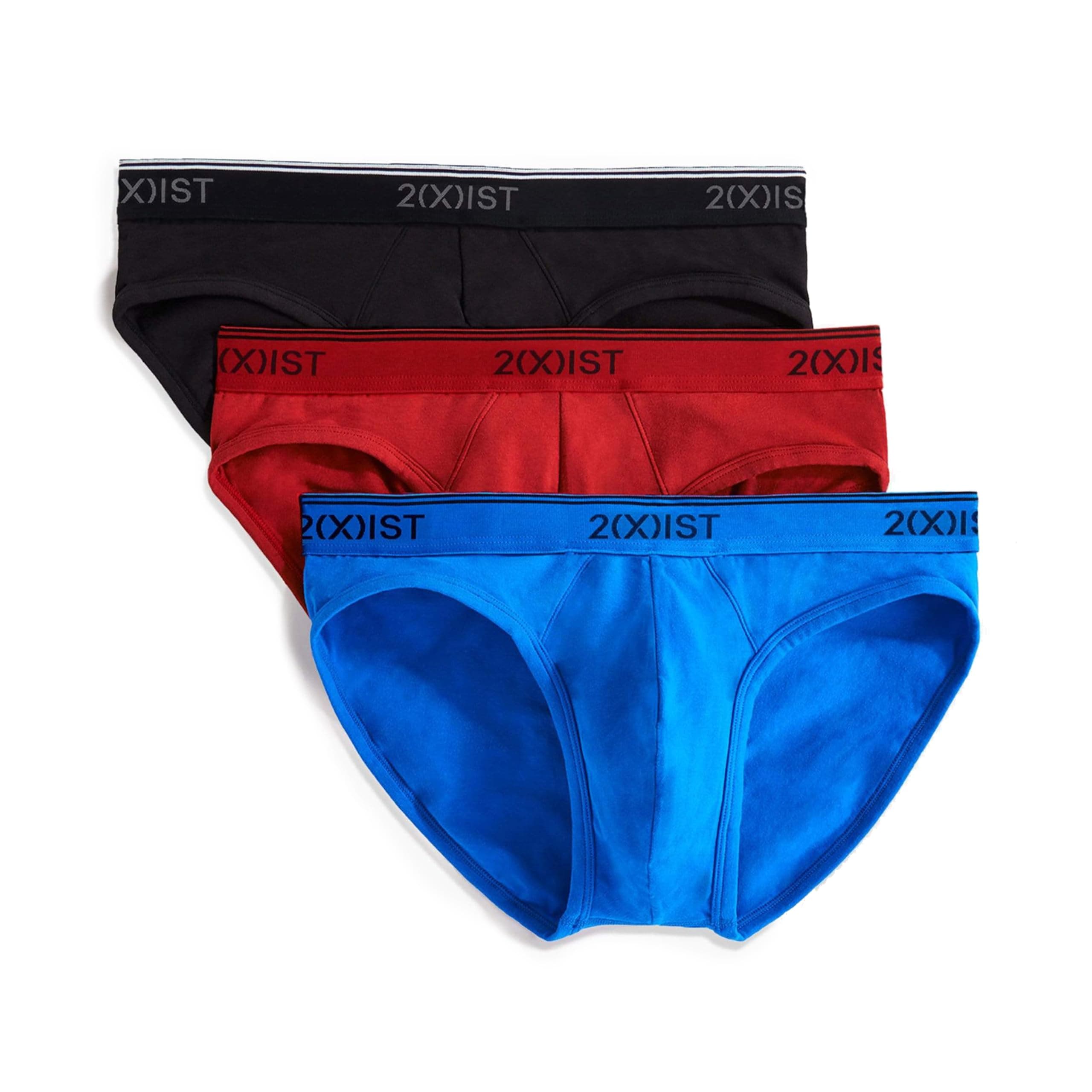 2(X) IST mens Essential Cotton No Show Brief 3-pack