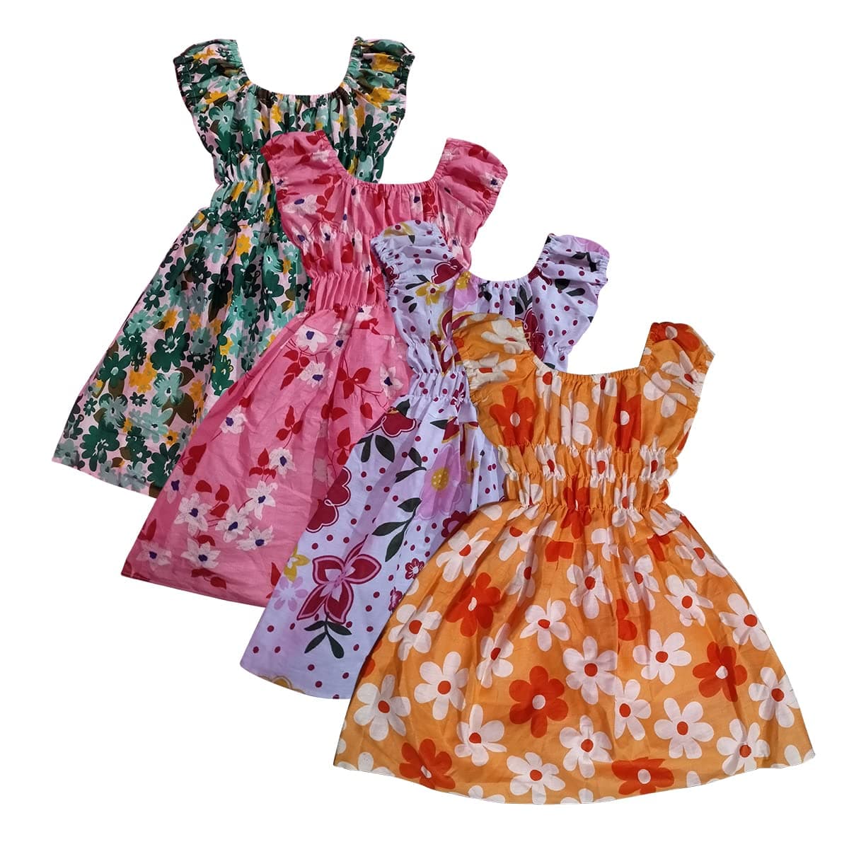 TVESA Baby Girl Regular Frock Pack of 4