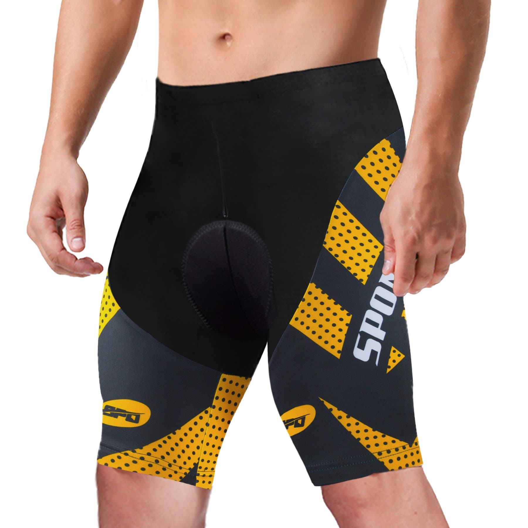 sponeed Men's Cycling Padded Shorts Men Bike Short Pants Cycle Spandex Tights Biking Wear