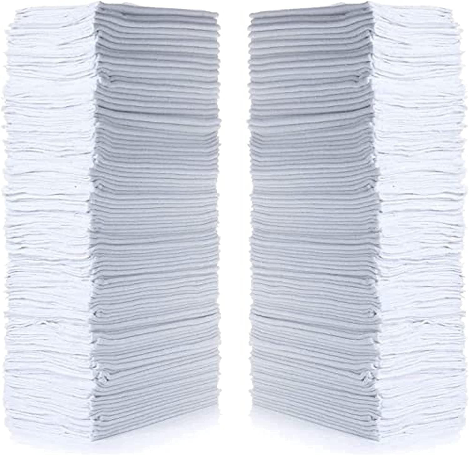 SIMPLI-MAGIC Premium Shop Towels 14”x12”, Commercial Grade White, 50 Pack