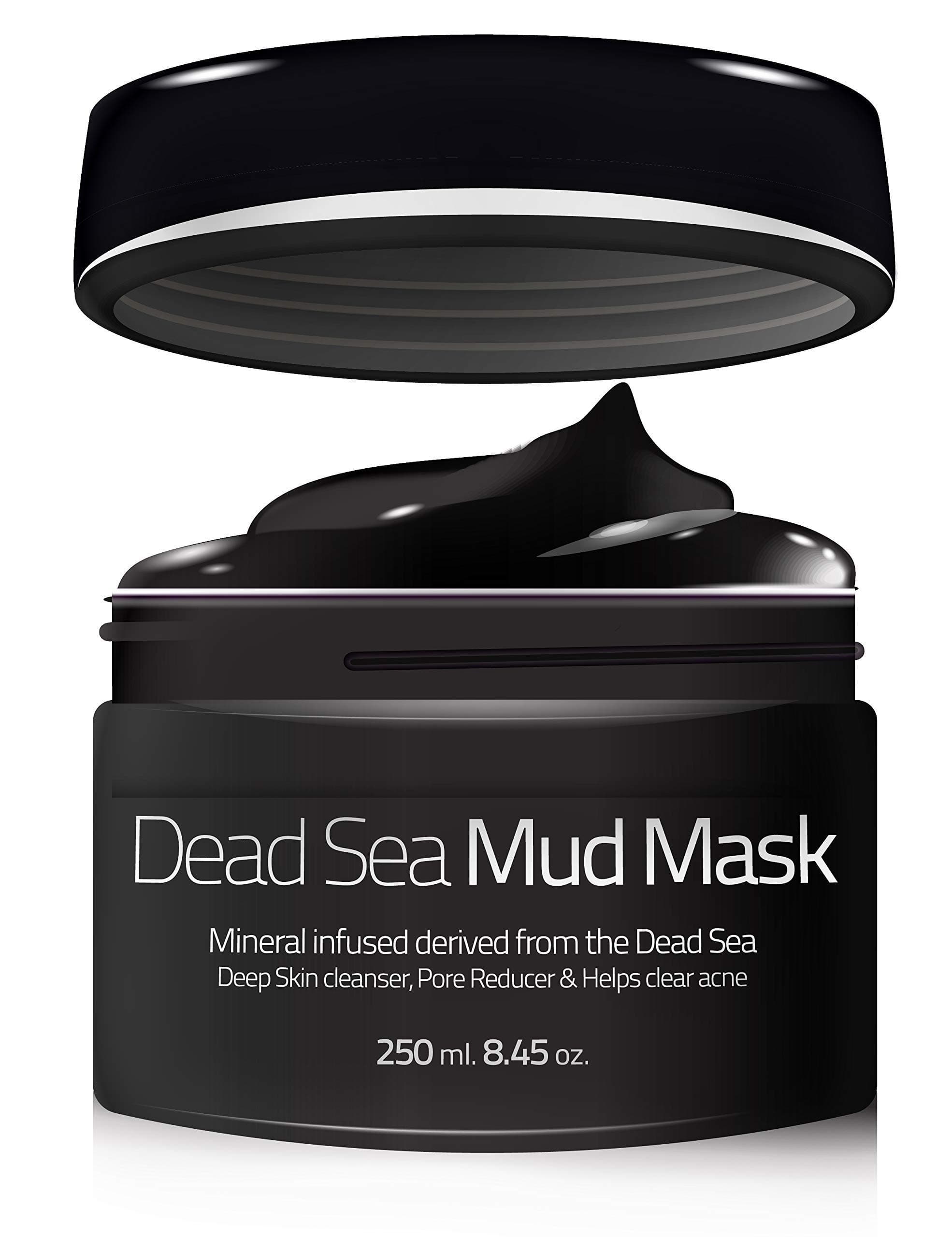 Dead Sea Mud Mask – Organic Mineral Skin Cleansing Mask for Face and Body – Deep Skin Cleaning – Reduces Pores and Acne Problems – SPA-Like Results – Healthy Complexion – 8.5Oz All-Natural
