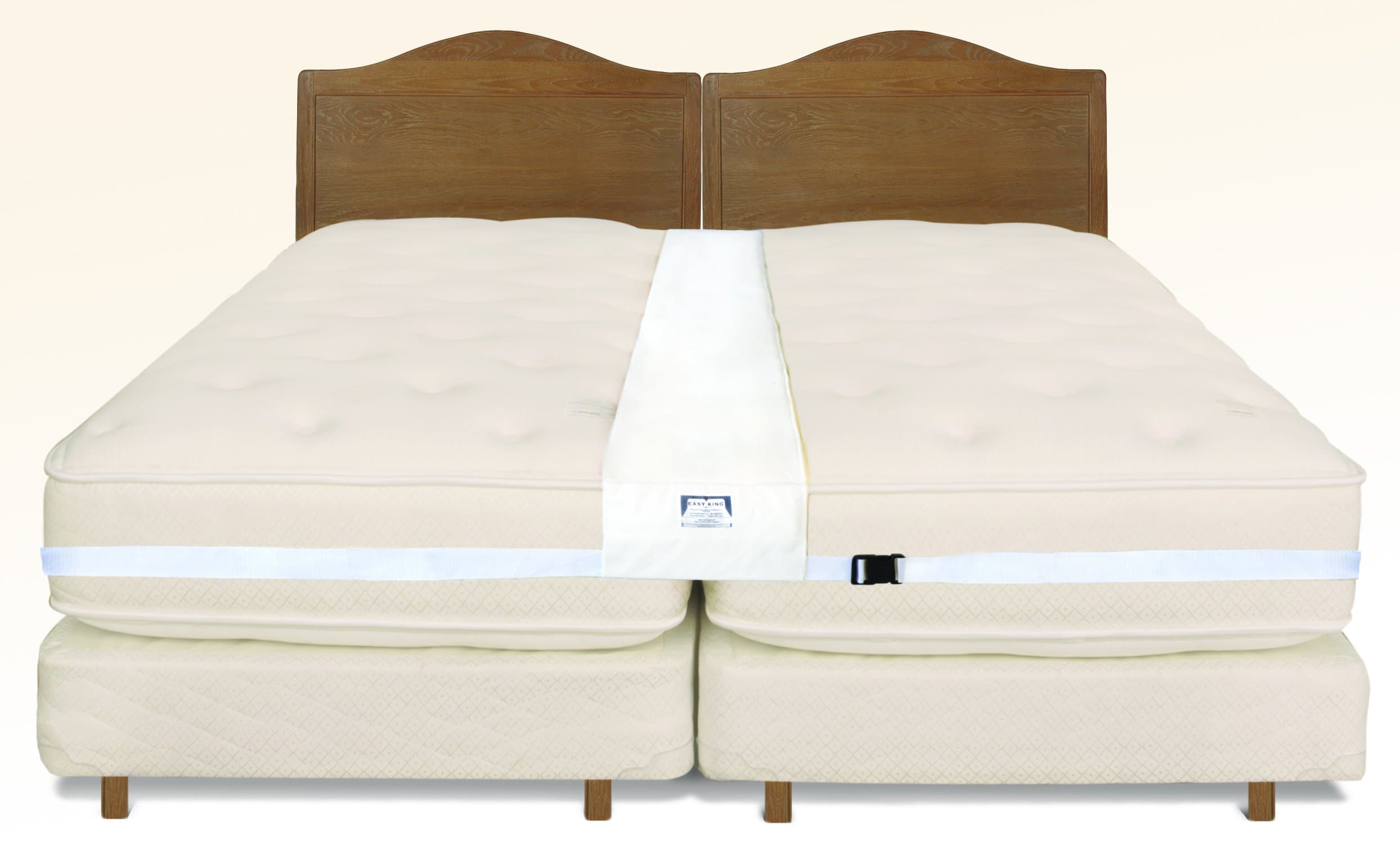 Easy King Bed Doubling System - Twin To King Converter Kit - Includes Bed Bridge and Adjustable Connector Belt