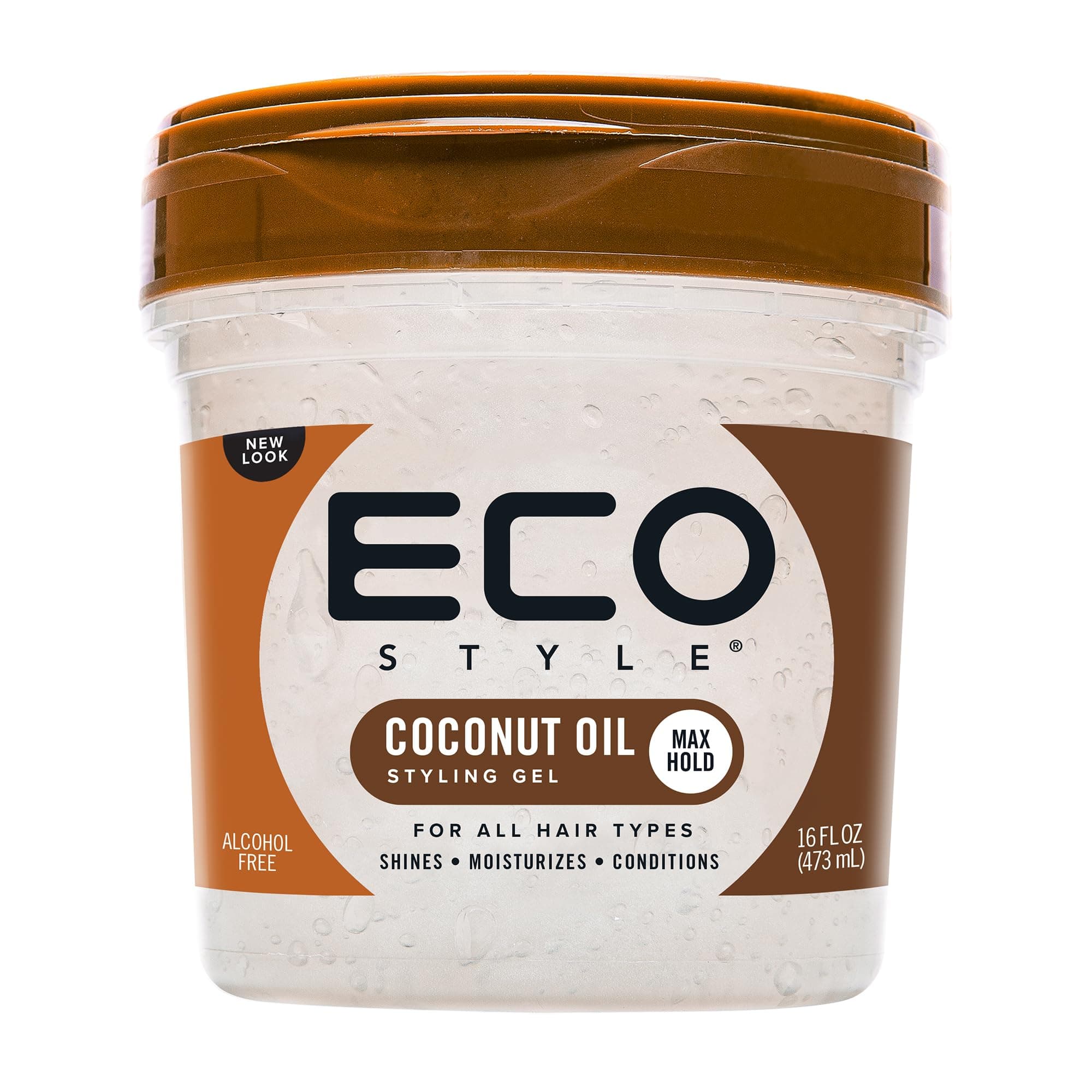 Coconut Oil Eco Styler Hair Gel, Moisturises and Conditions, 473 ml (Pack of 1)