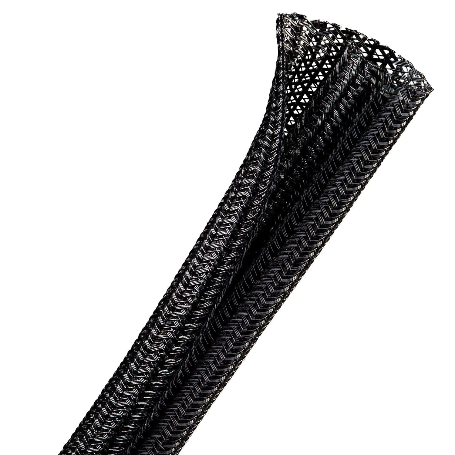 1/2" Split F6 Braided Cable Sleeving Wrap, Split Loom, (25FT)